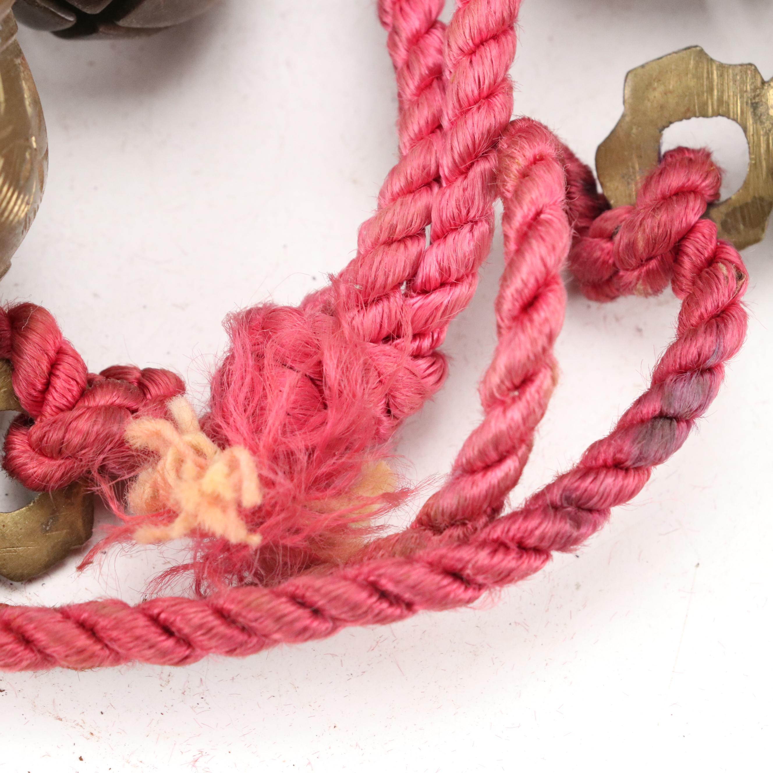 Brass Harness Sleigh Bells on Leather Straps with Elephant Bells