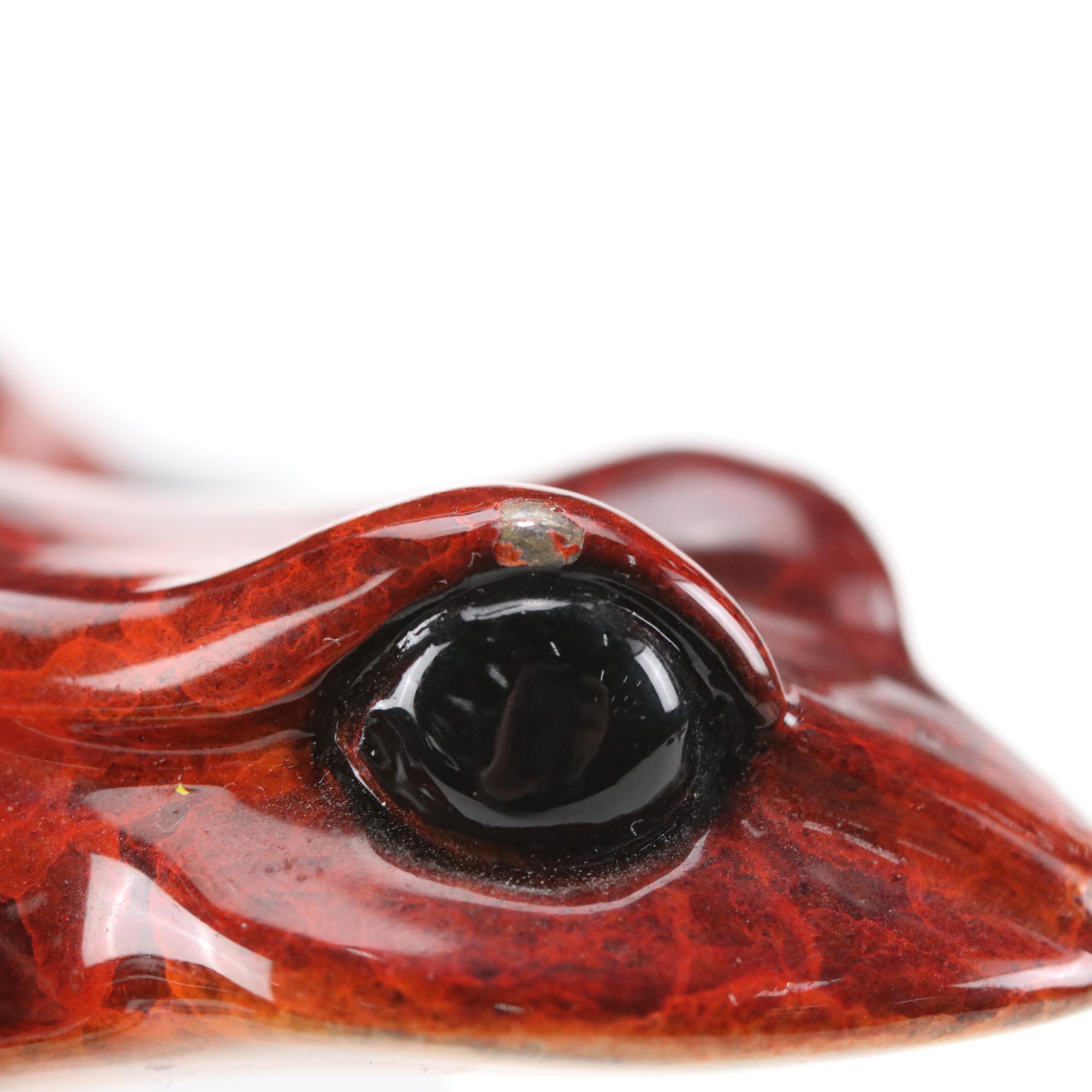 Tim Cotterill "Frogman" Limited Edition Enameled Bronze Frog Sculpture, 2004