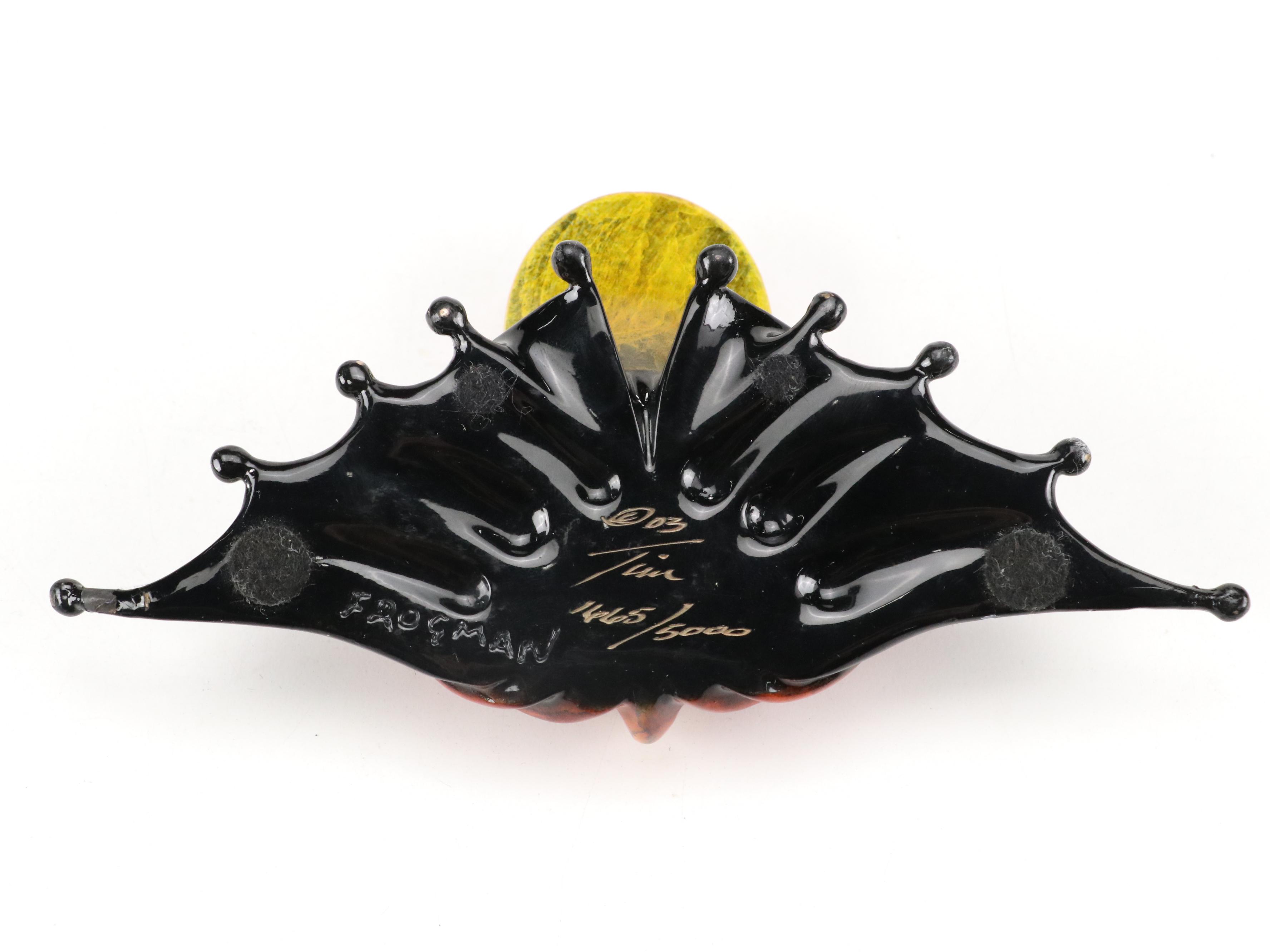 Tim Cotterill Bronze Frog Figurine, 2003