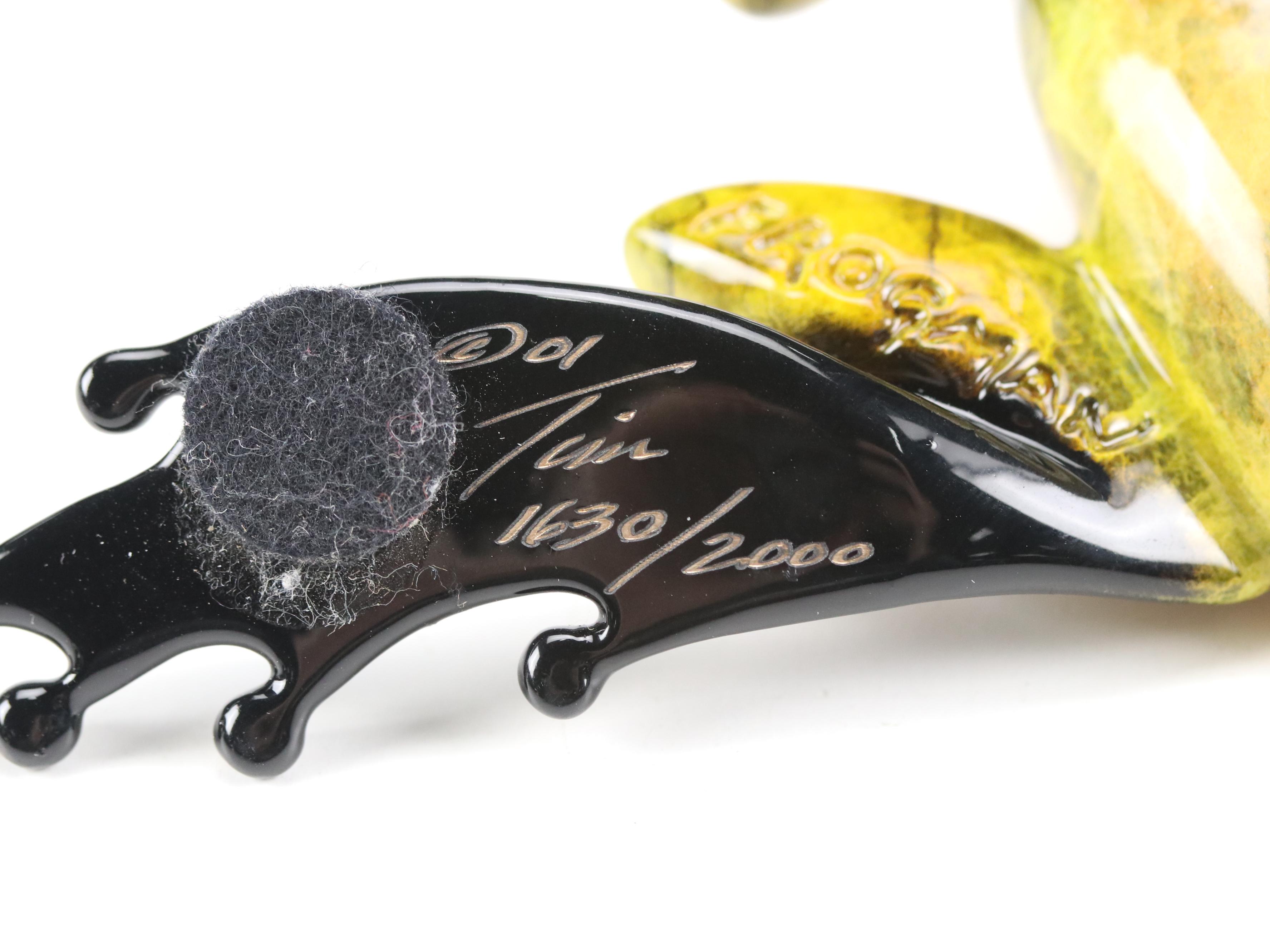 Tim Cotterill "Frogman" Limited Edition Enameled Bronze Frog Sculpture, 2001