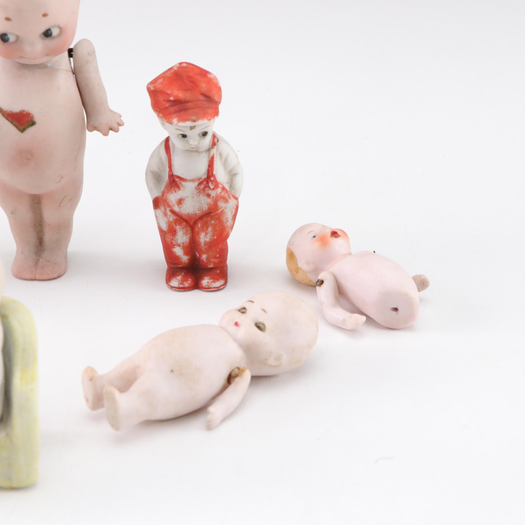 Bisque Kewpie Doll Collection Features Japan and German Made Figures