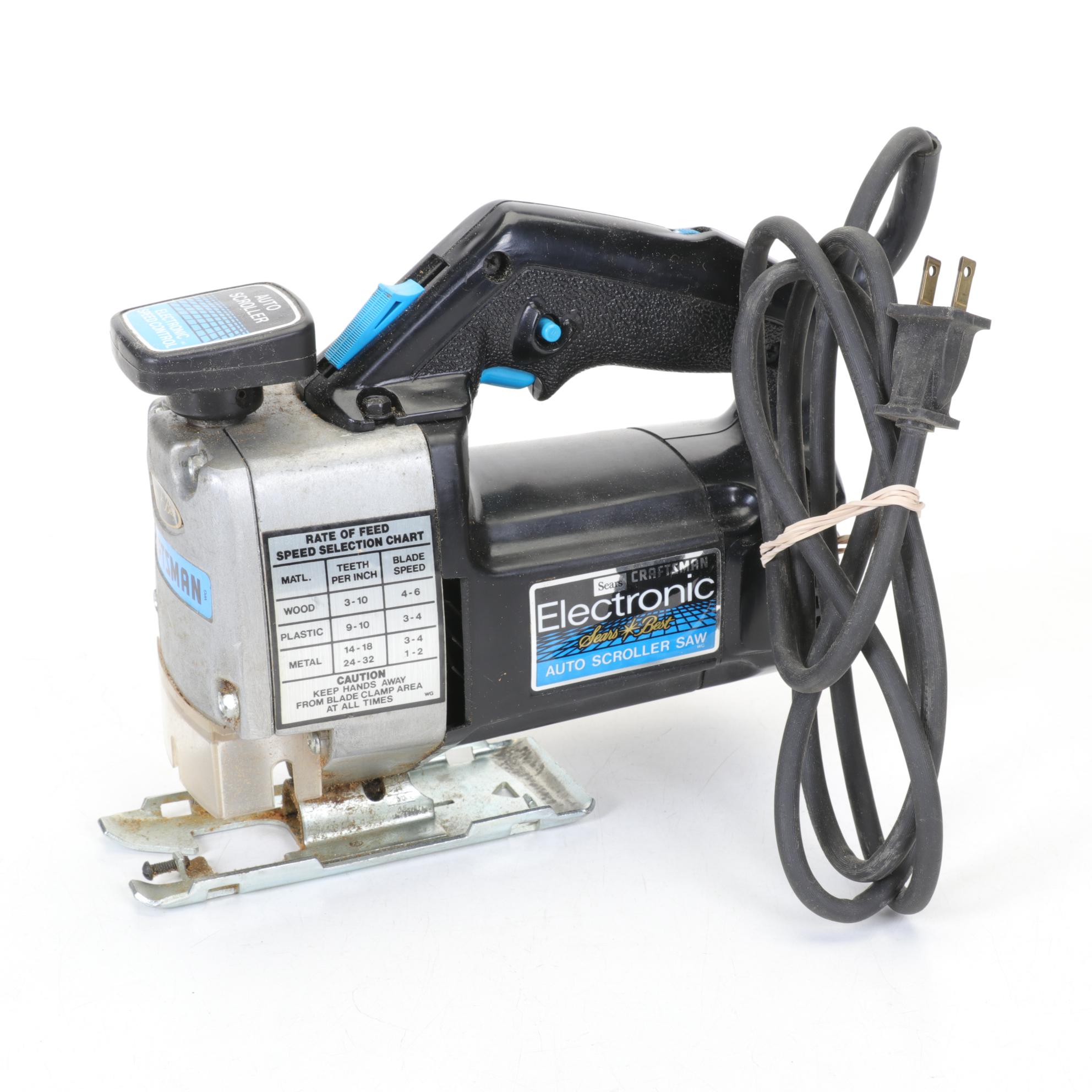 Sears Craftsman Electronic Auto Scroller Saw, Late 20th Century