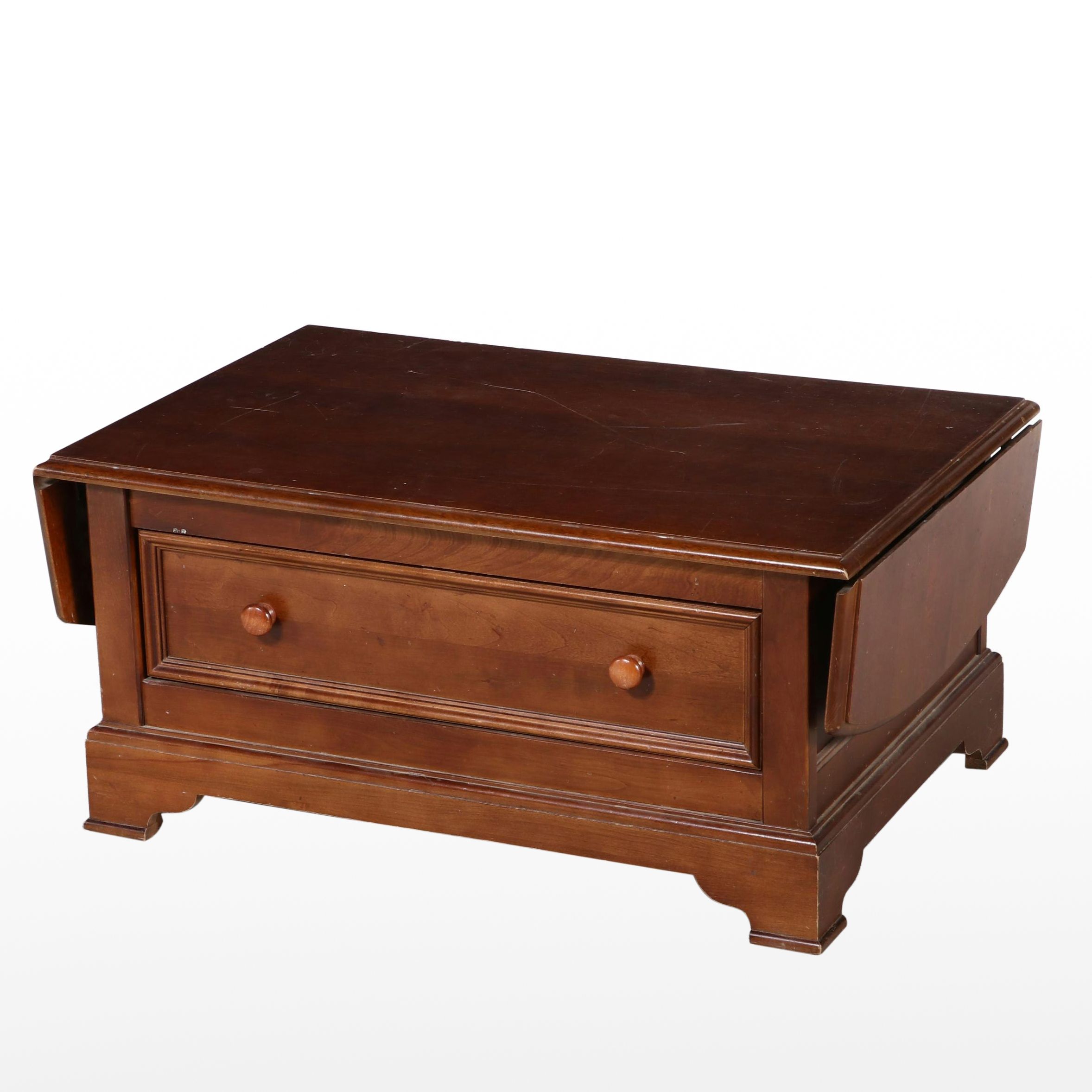 Hammary Federal Style Cherrywood Drop-Leaf Coffee Table