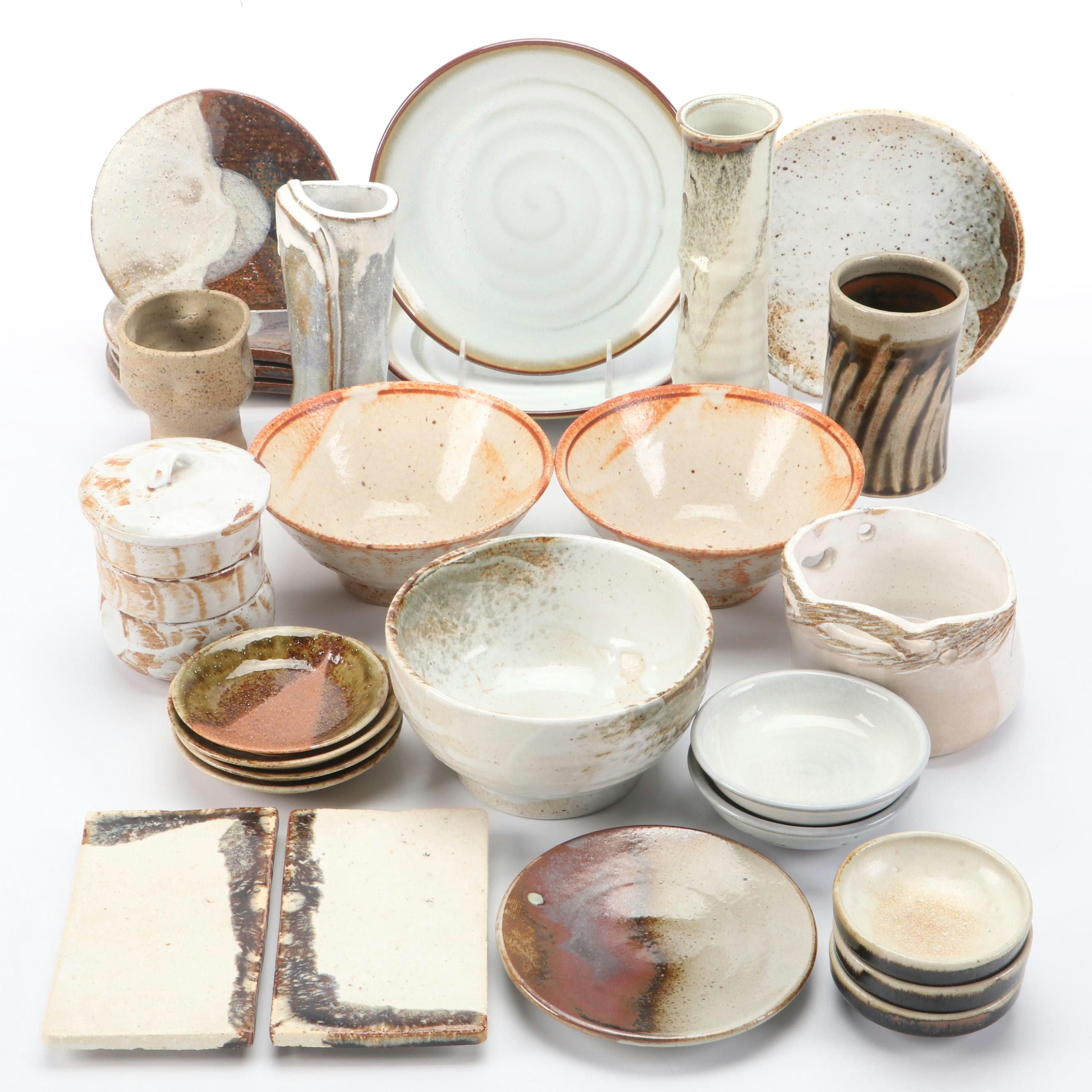 Nikki Orlemann Vase with Other Studio Pottery Dinnerware and Vases