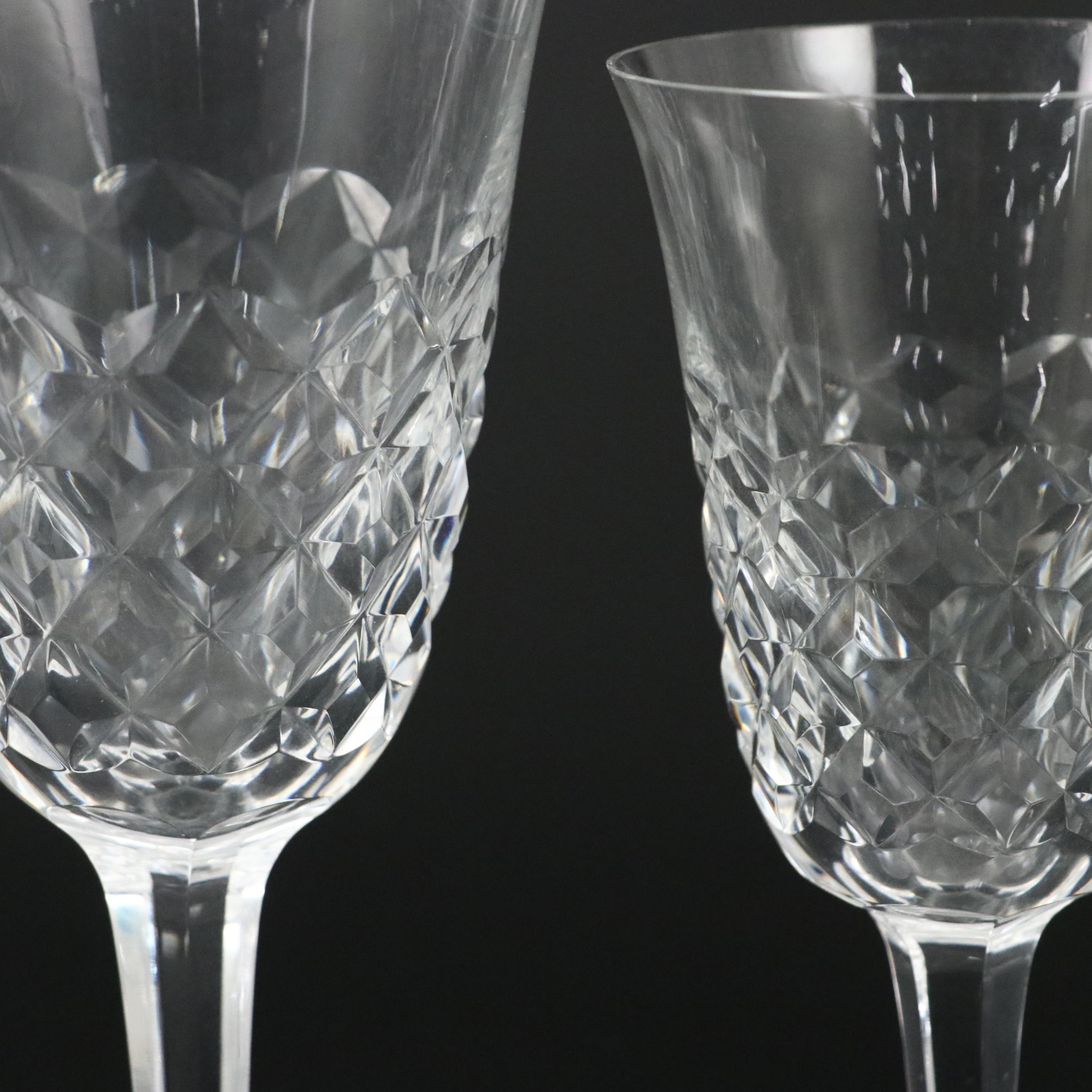 Baccarat "Burgos" and Other Crystal Stemware, Mid to Late 20th Century