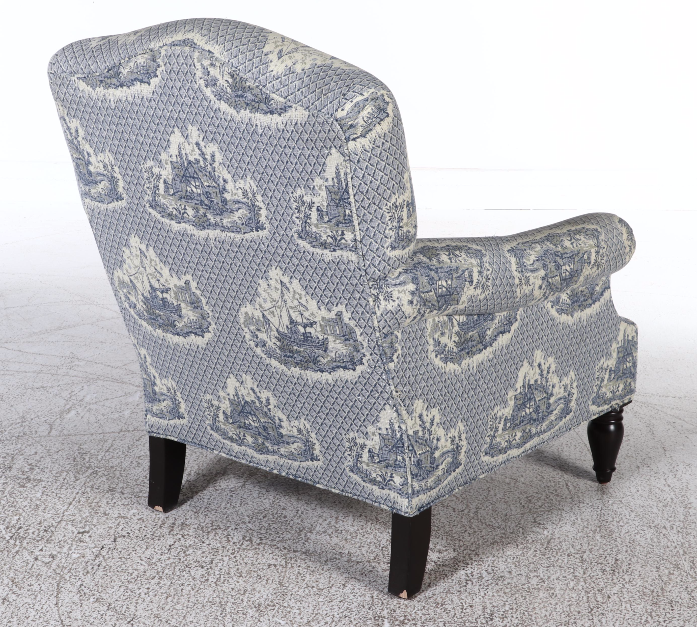 Dapha Custom-Upholstered Easy Armchair