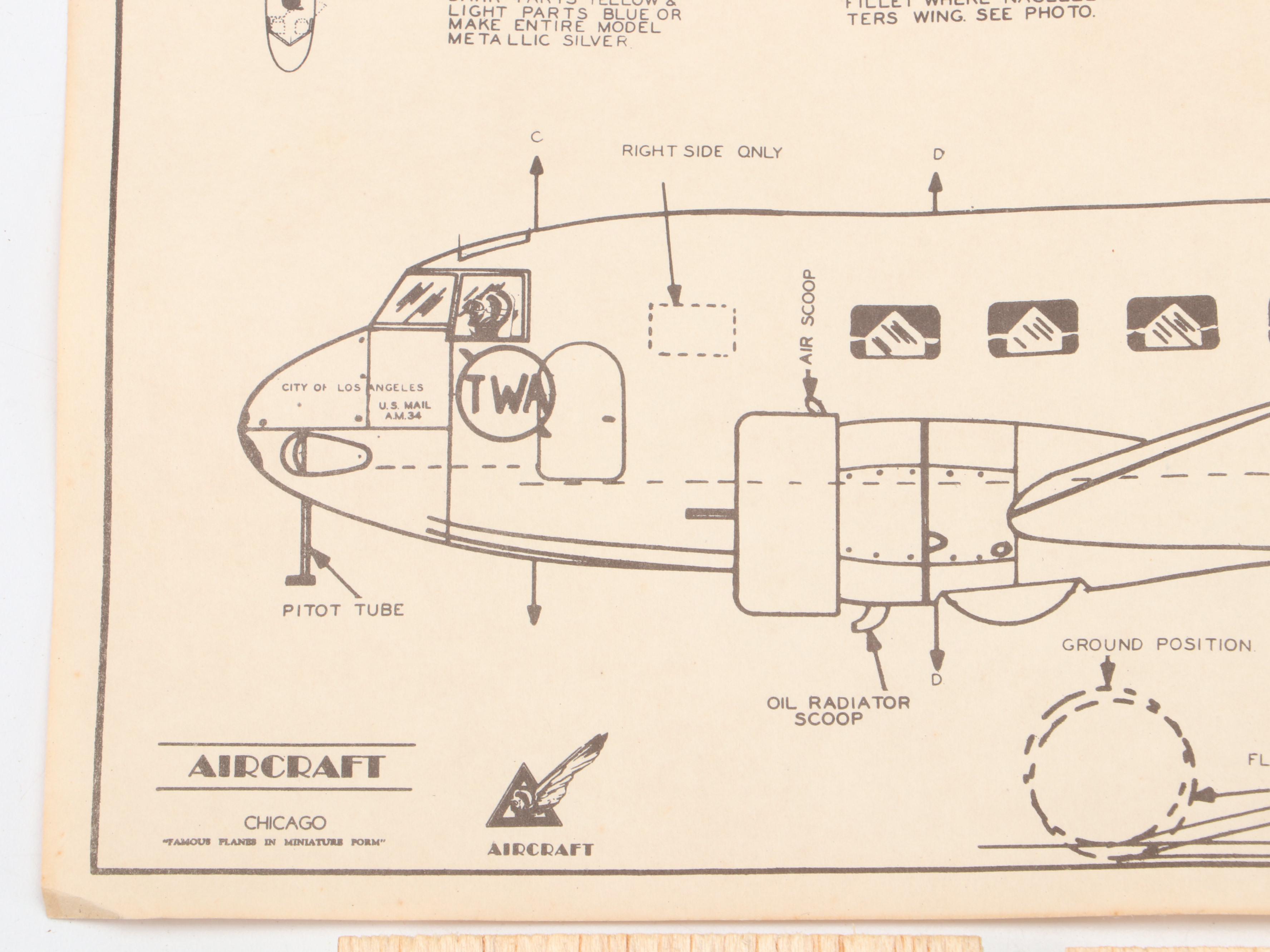 Aircraft "Martin Bomber," "Lockheed Martin" and "Giant Douglas" Model Kits
