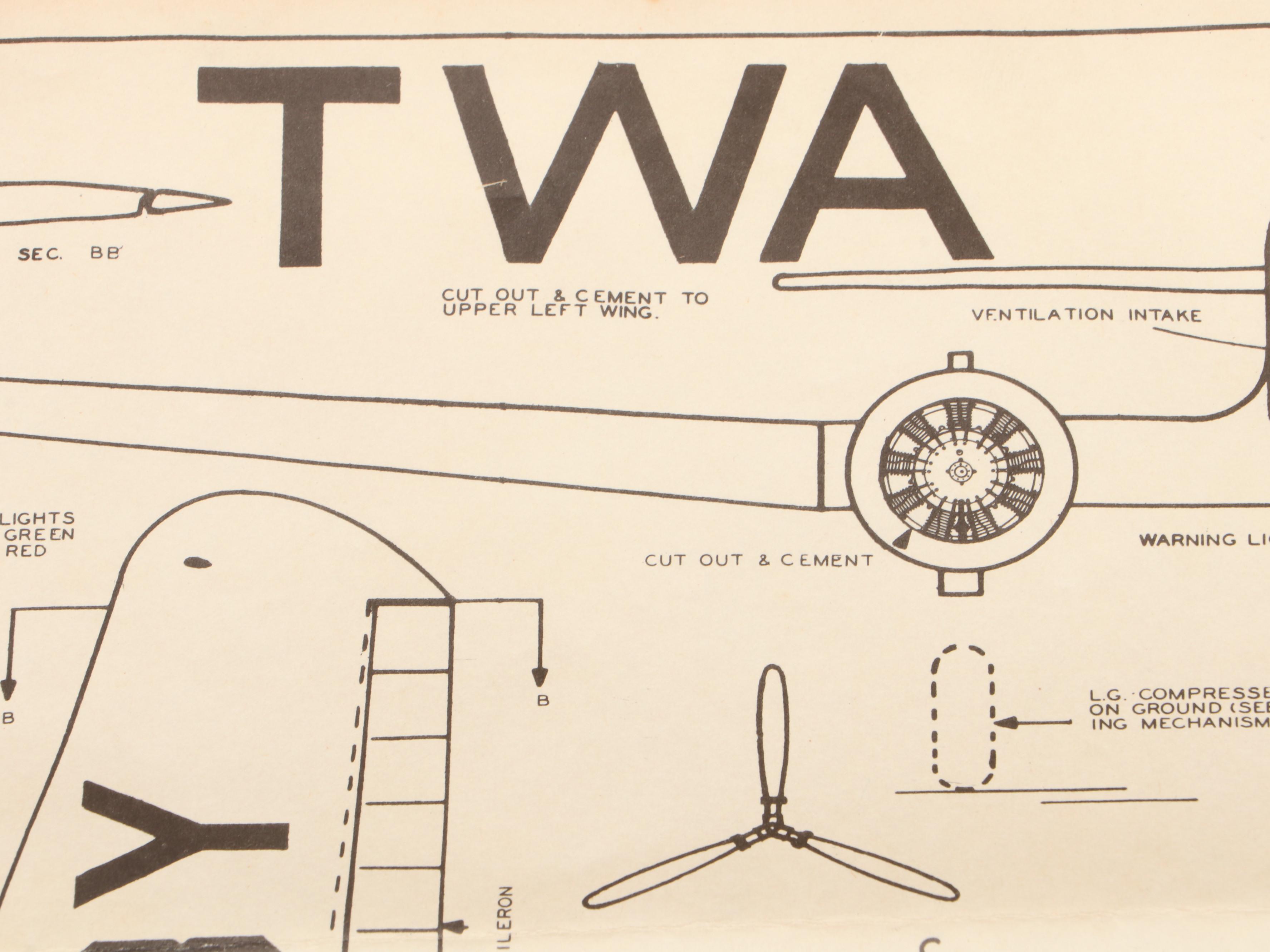 Aircraft "Martin Bomber," "Lockheed Martin" and "Giant Douglas" Model Kits