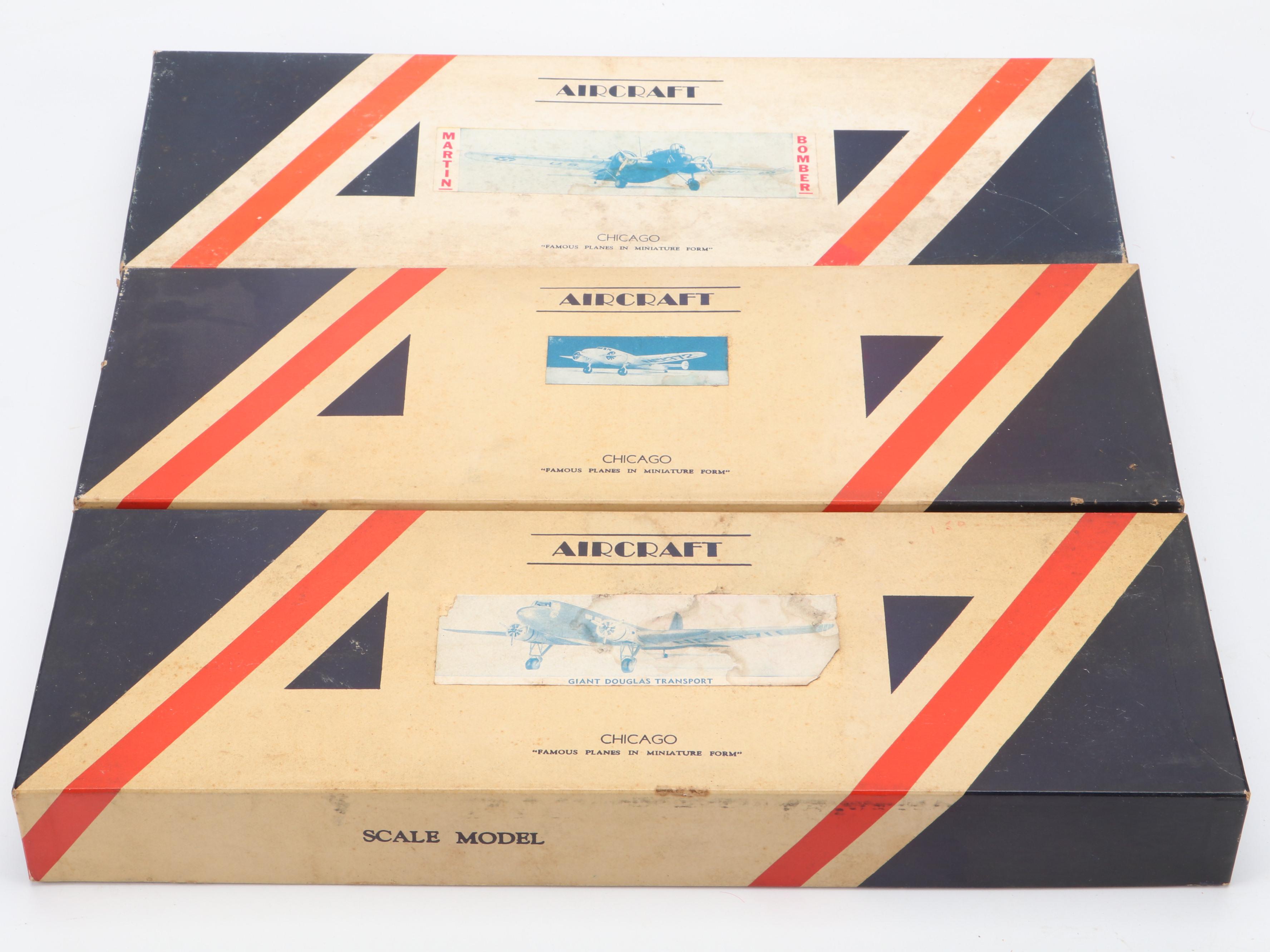 Aircraft "Martin Bomber," "Lockheed Martin" and "Giant Douglas" Model Kits