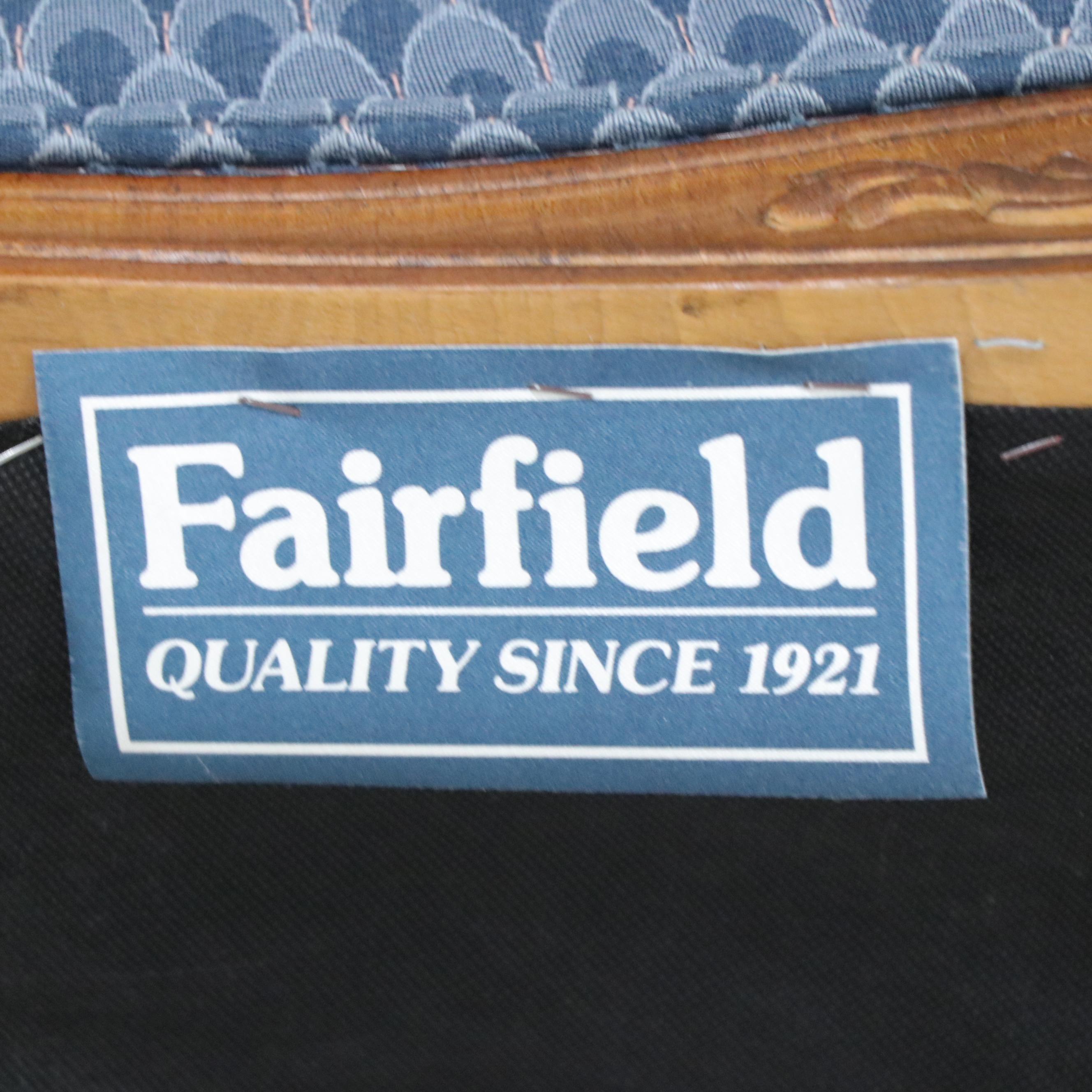 Fairfield French Provincial Style Fauteuil with Hitchcock Stenciled Table