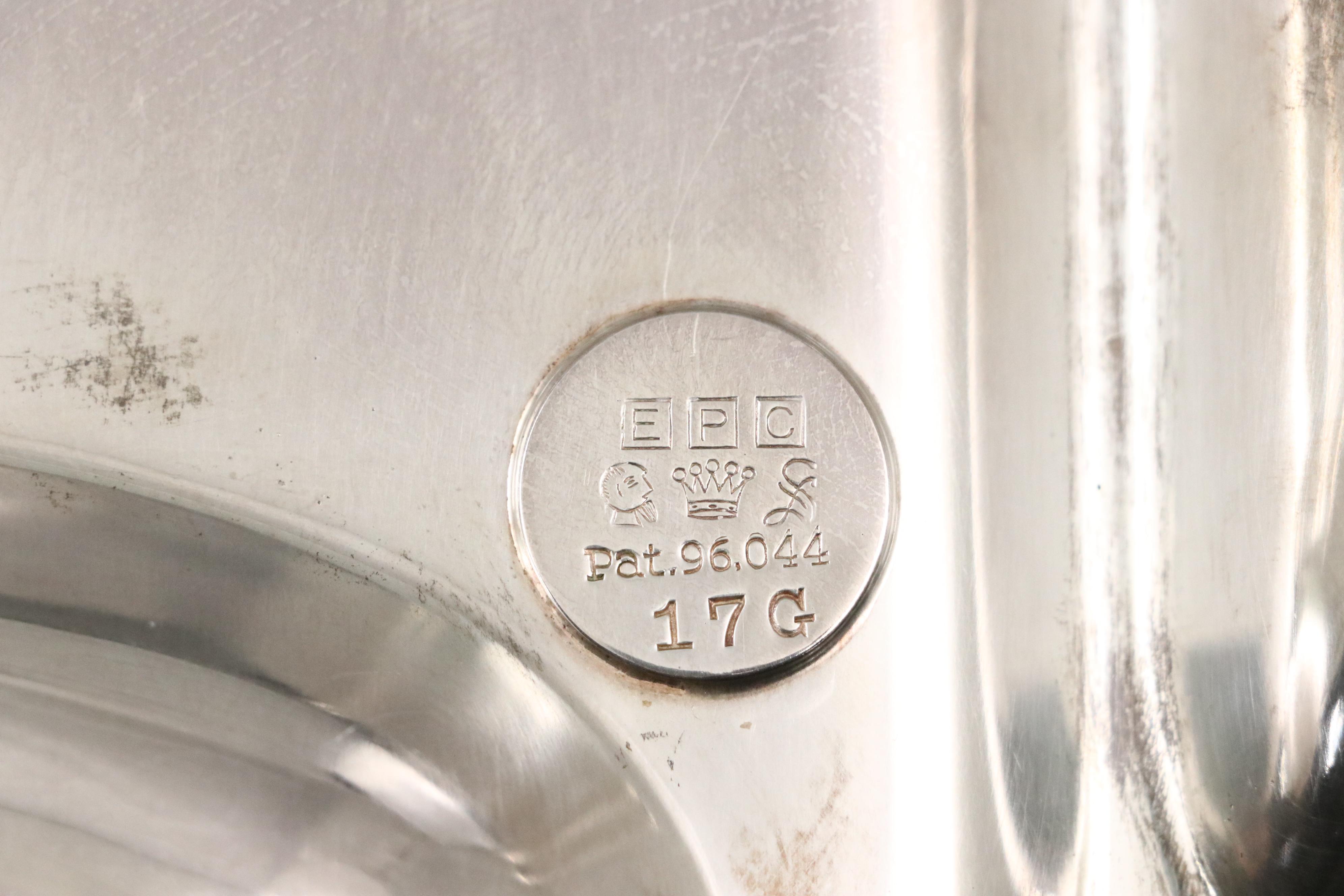 Harford Sterling Co. with Other Silver Plate Chafing Dish and Serving Pieces