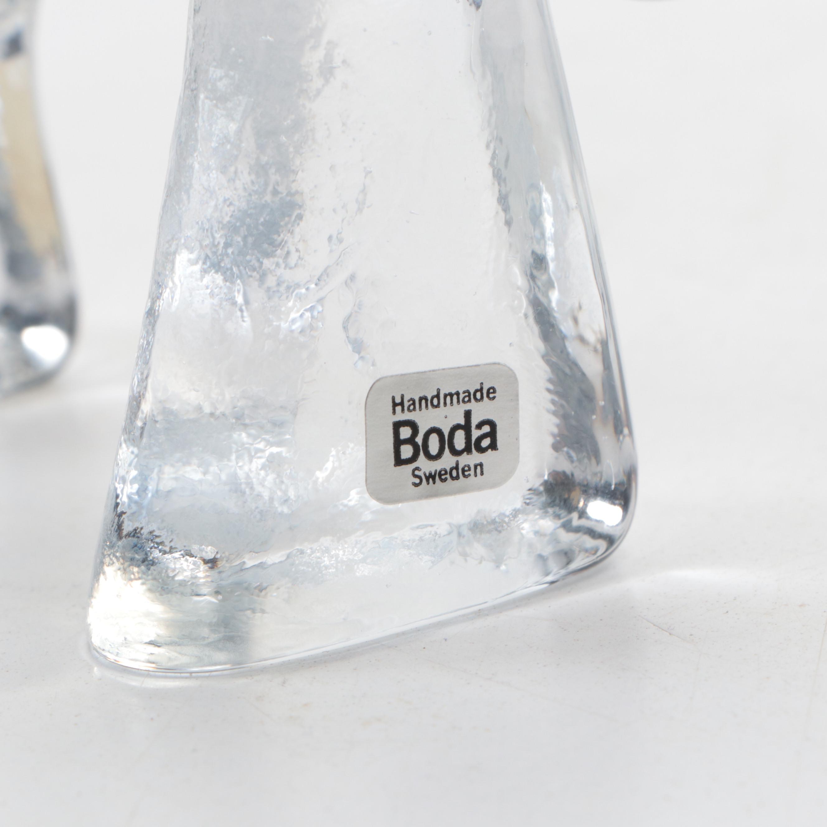 Kosta Boda Moose with Other Glass and Ceramic Animal Figurines