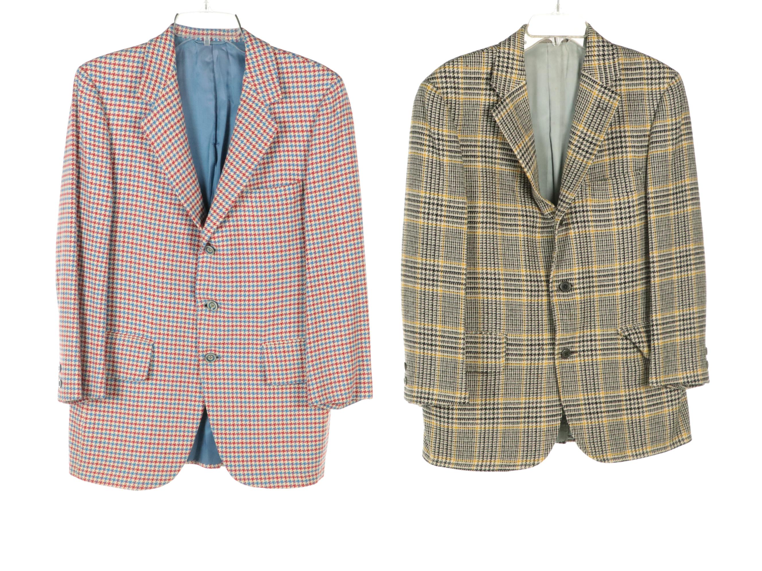 J. Press Plaid Cashmere Blazer, Brooks Brothers and Abercrombie & Fitch Blazers