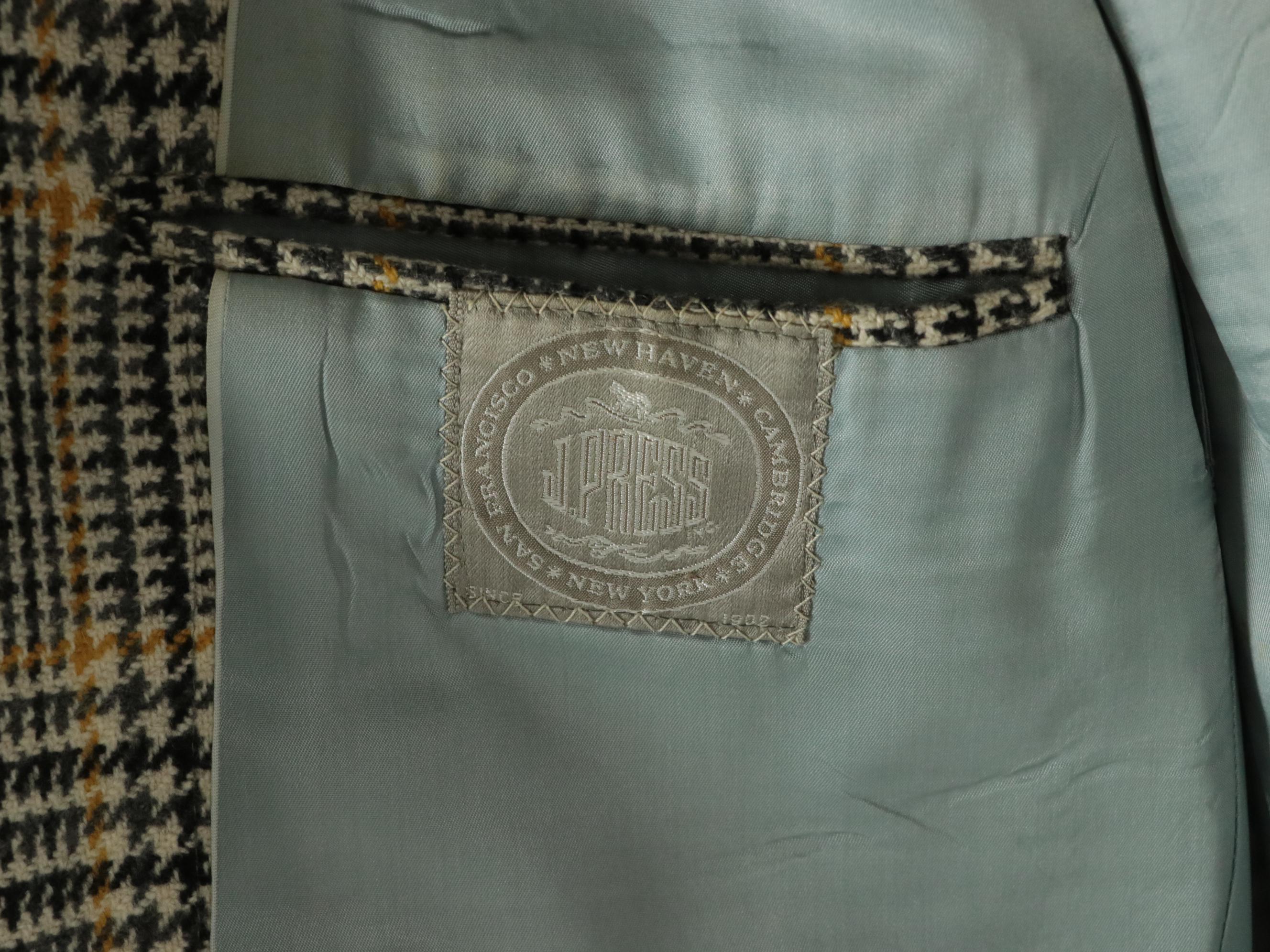 J. Press Plaid Cashmere Blazer, Brooks Brothers and Abercrombie & Fitch Blazers