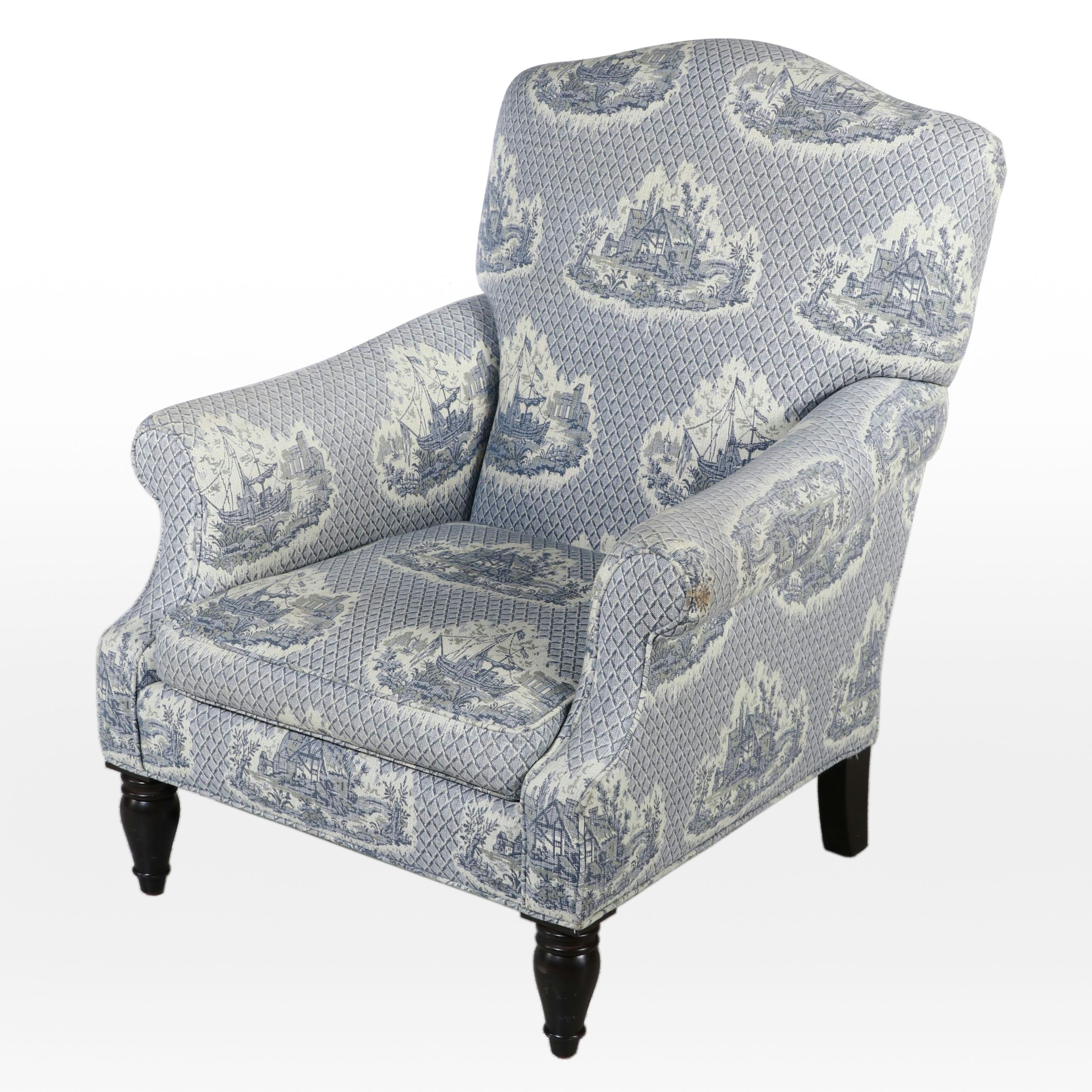 Dapha Custom-Upholstered Easy Armchair