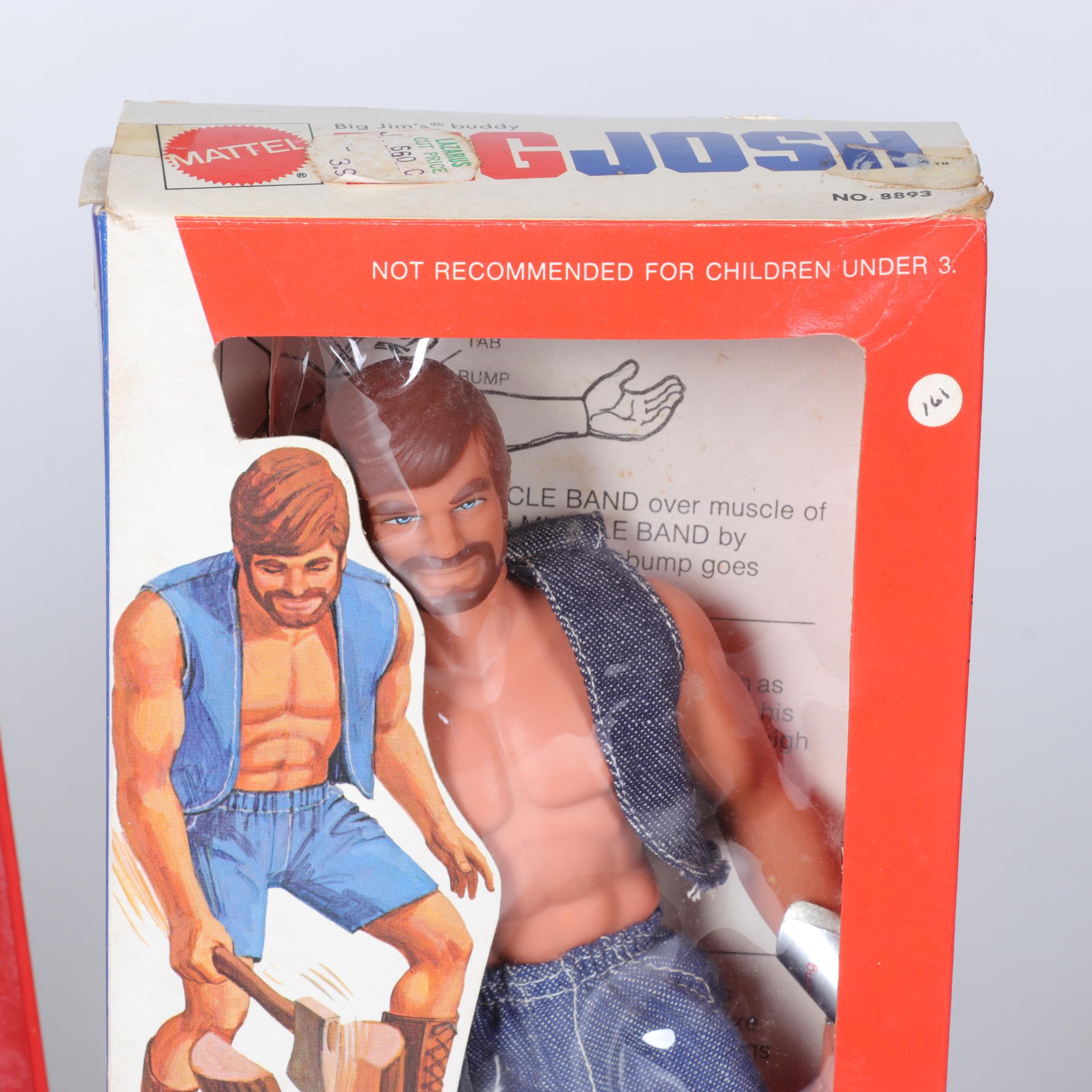 Mattel Big Josh Action Figure with Big Jim Hunting Clothing and Accessories