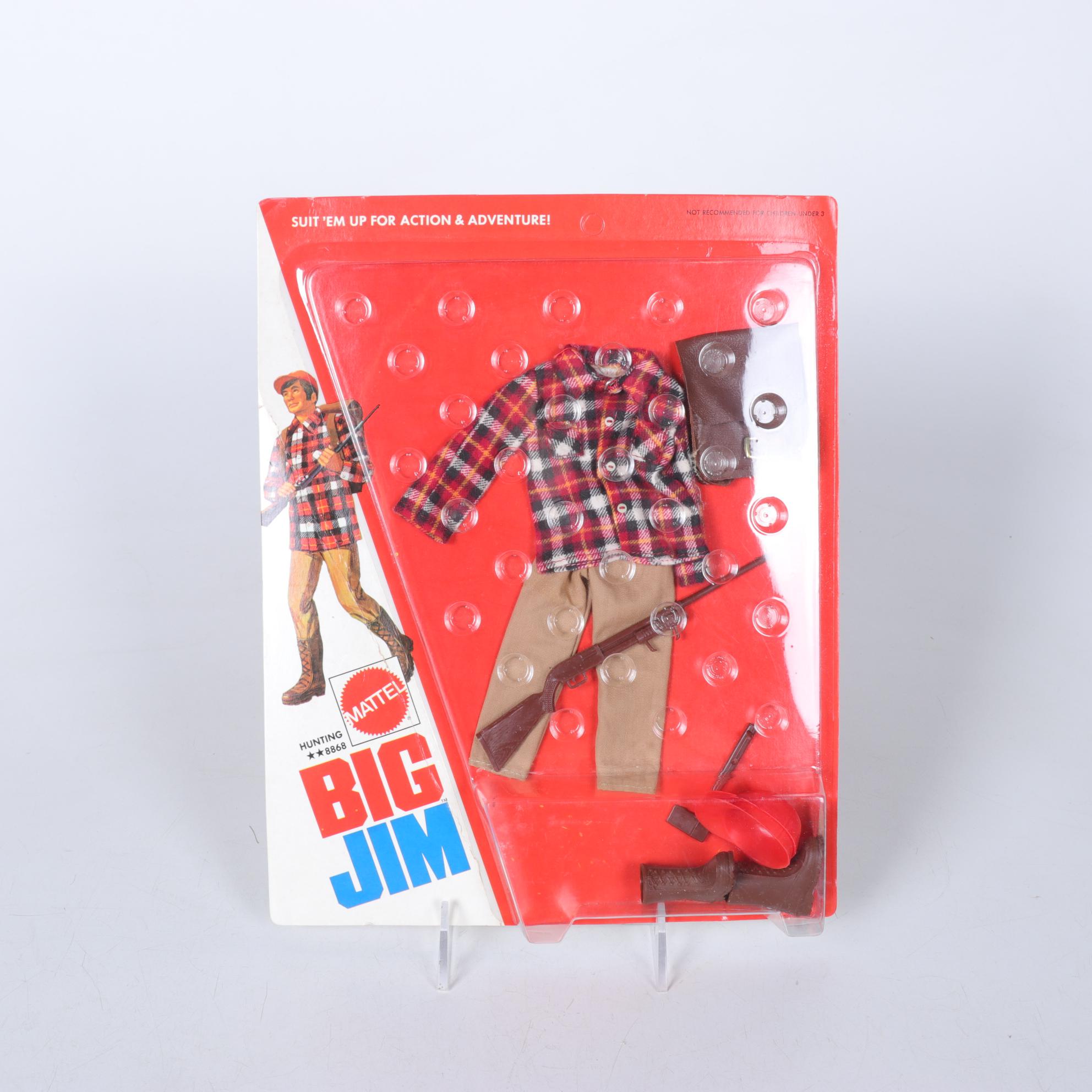 Mattel Big Josh Action Figure with Big Jim Hunting Clothing and Accessories