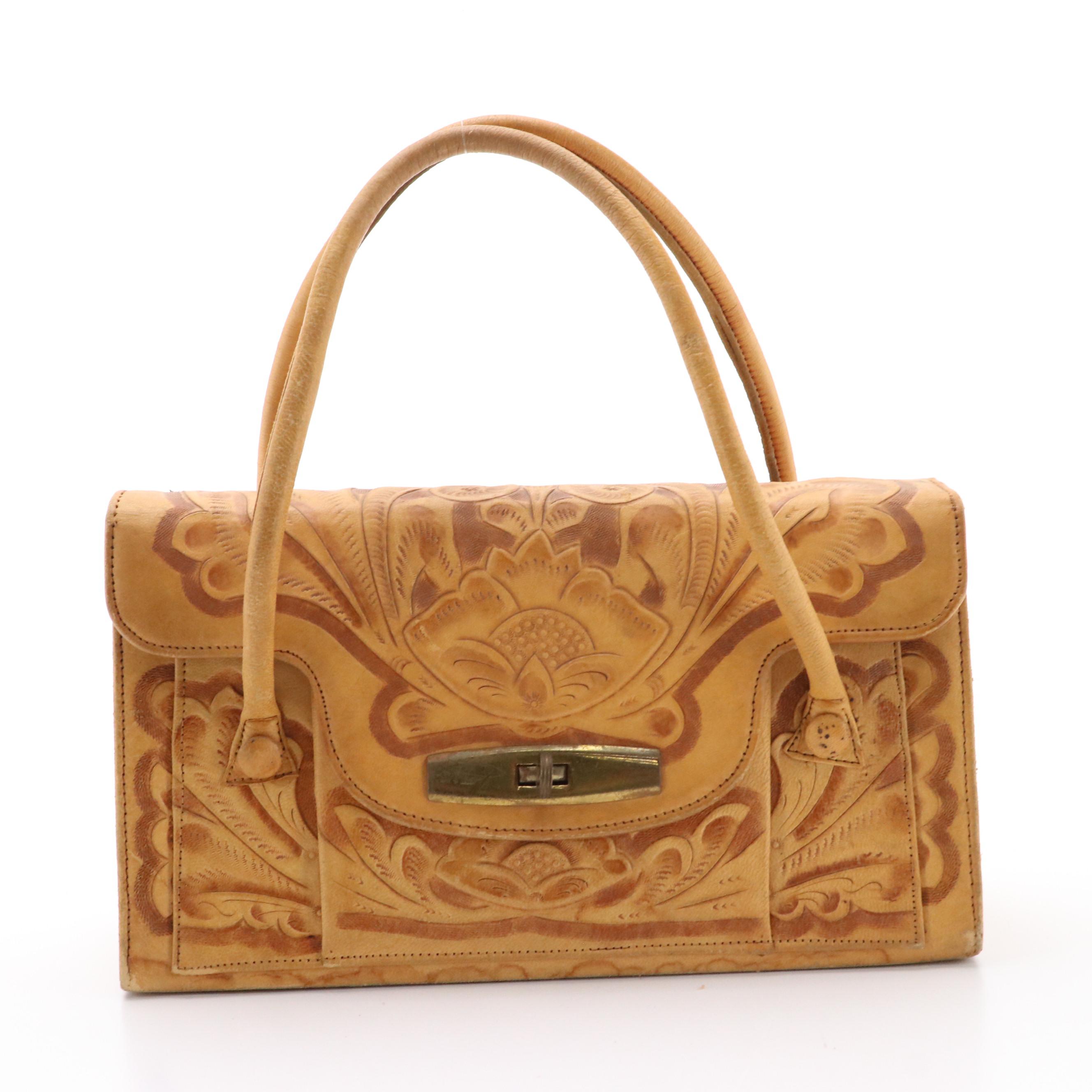 Hand Tooled Leather Shoulder Bags