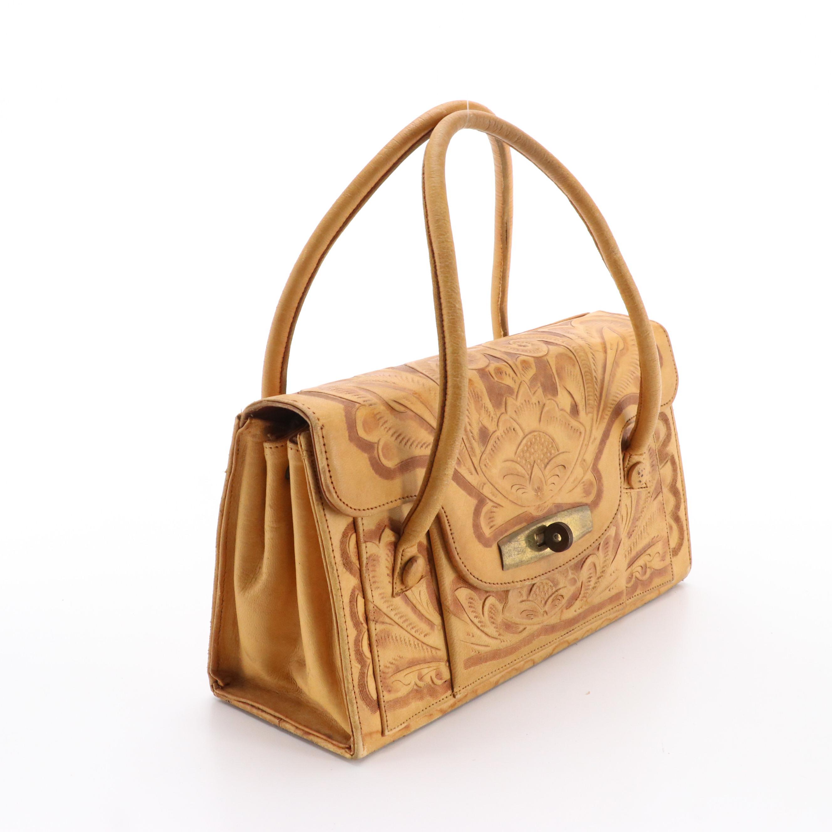 Hand Tooled Leather Shoulder Bags