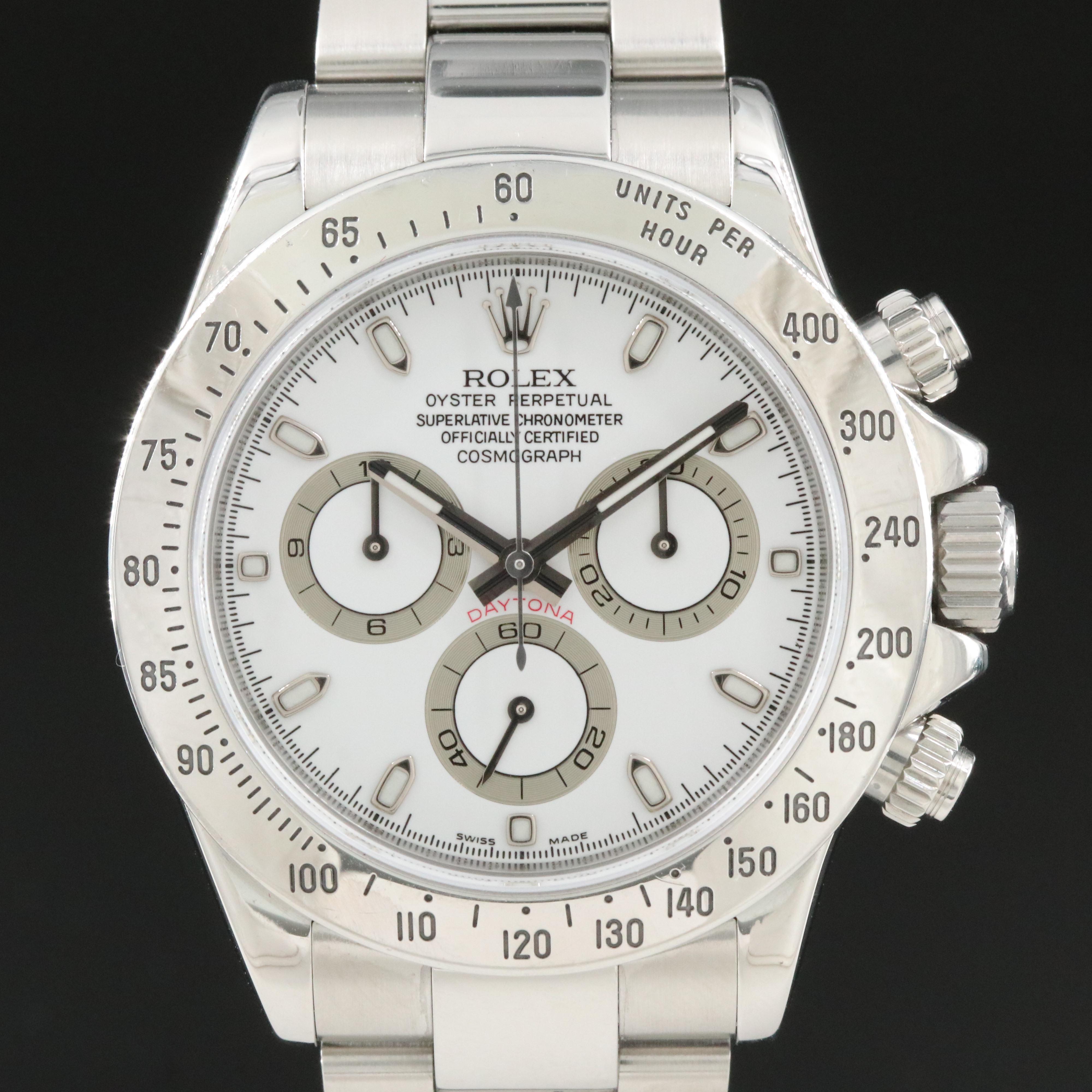 2006 Rolex Daytona Cosmograph White Index Watch