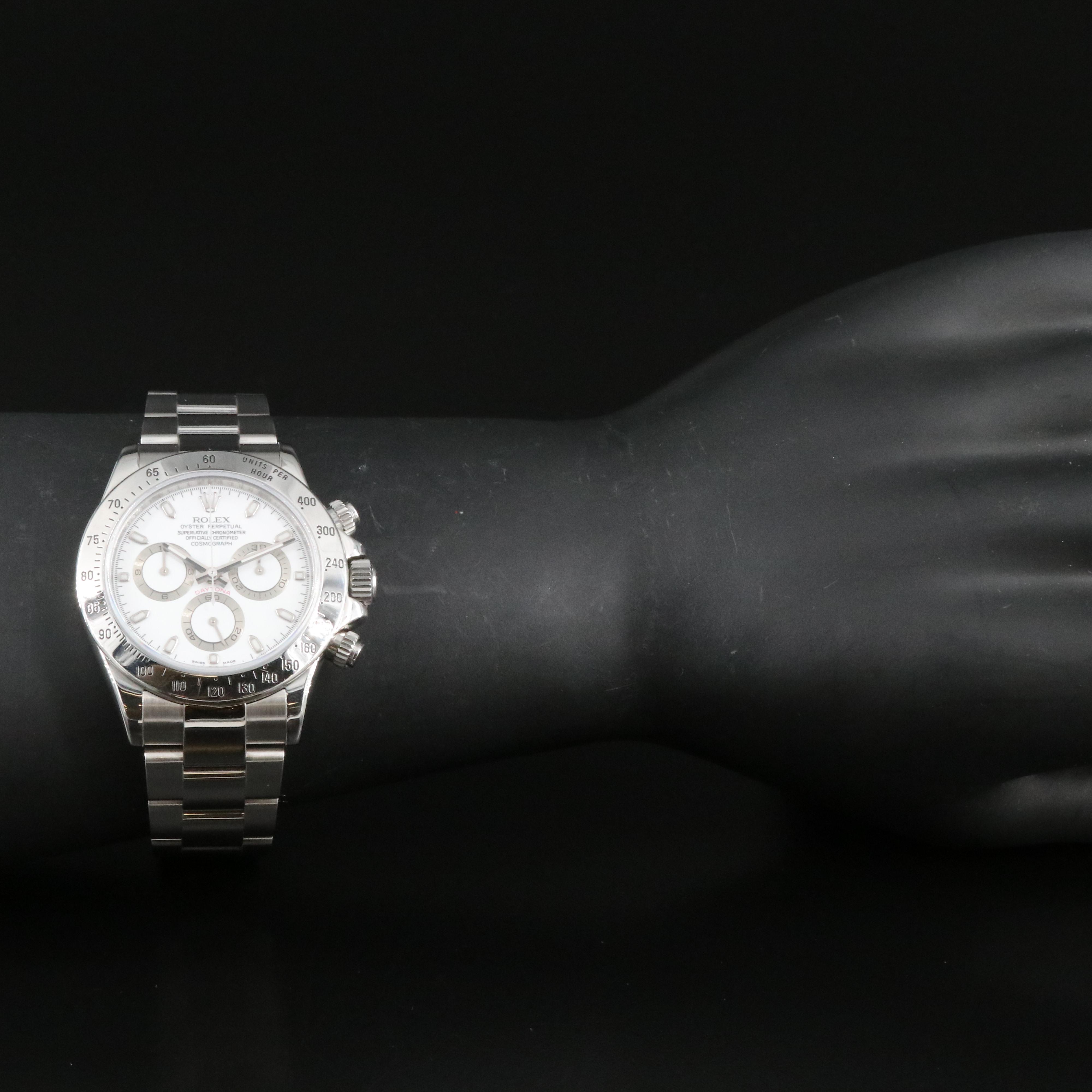 2006 Rolex Daytona Cosmograph White Index Watch