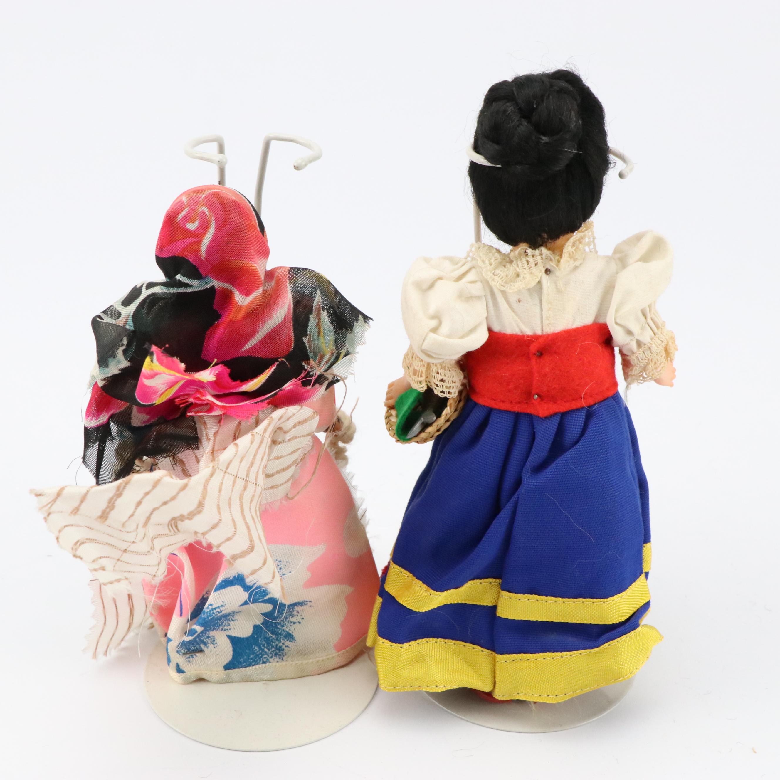 Magis Roma and Other International Souvenir Dolls, Mid-20th Century