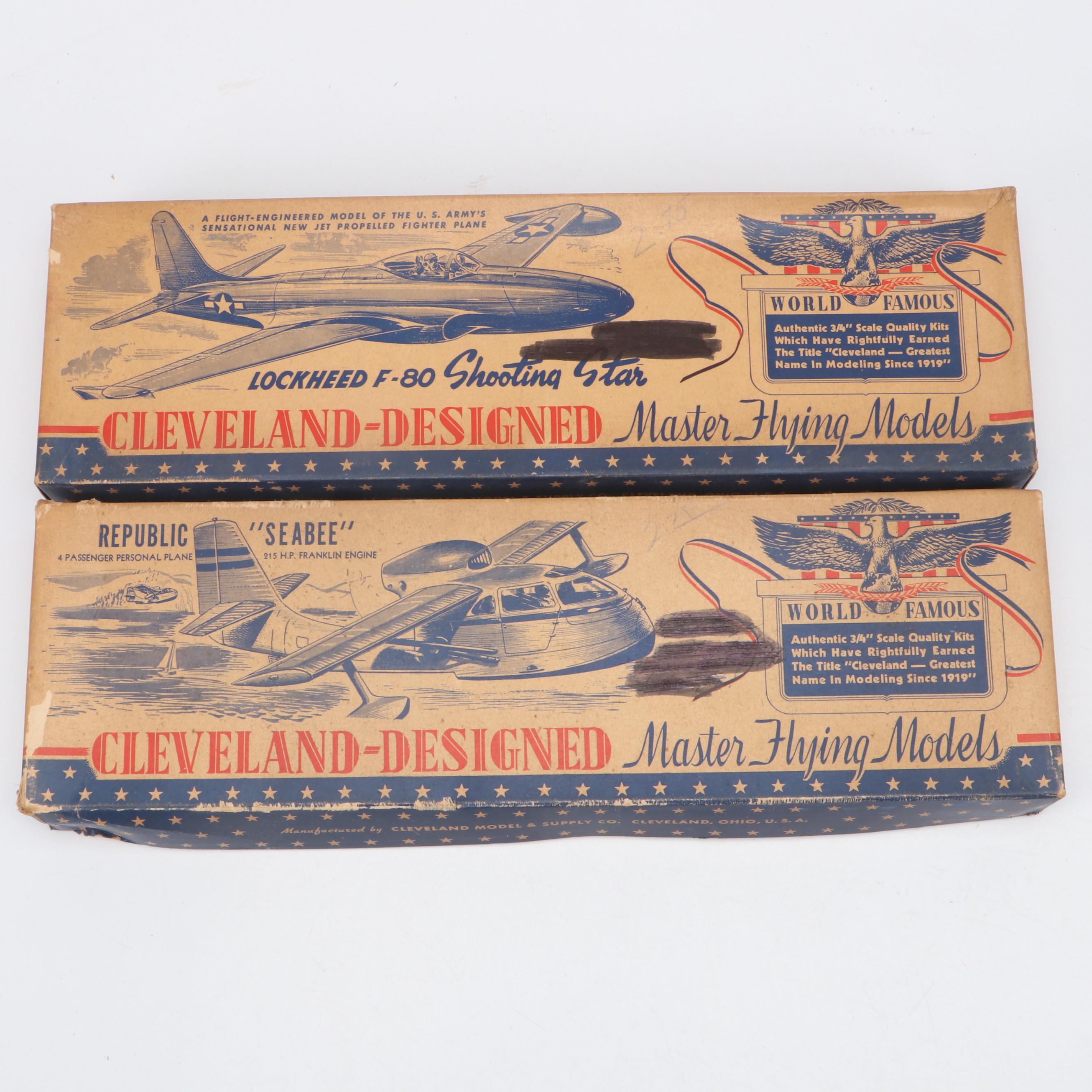 Cleveland "Republic Seabee" and "Lockheed F-80 Shooting Star" Model Kits