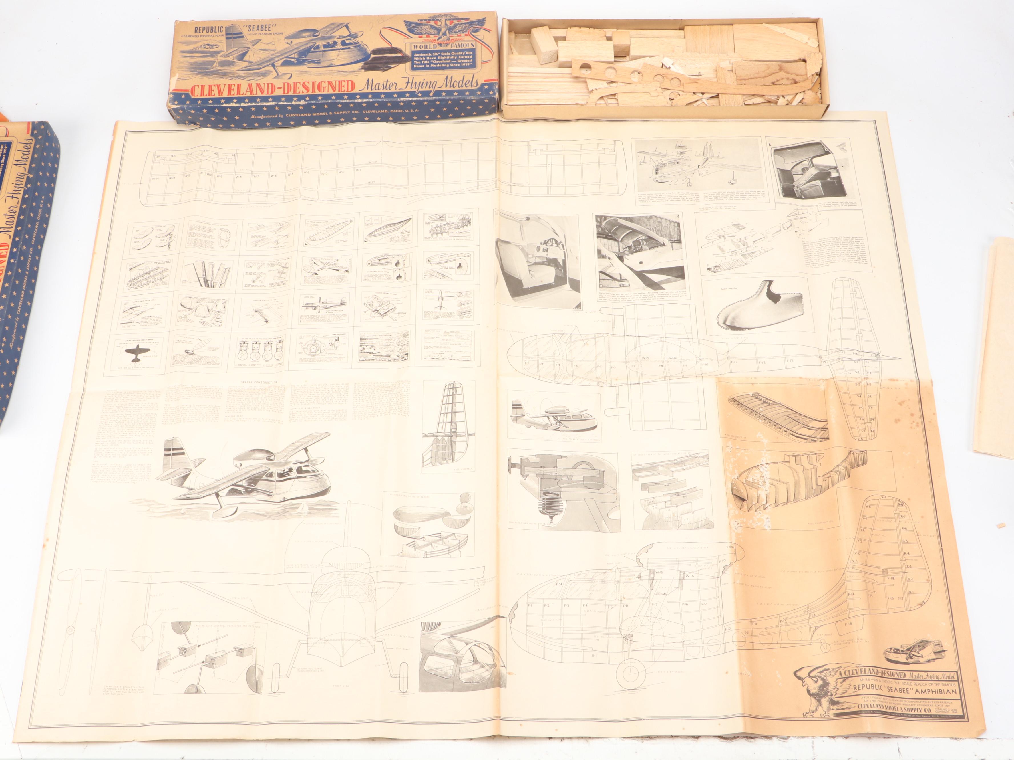 Cleveland "Republic Seabee" and "Lockheed F-80 Shooting Star" Model Kits