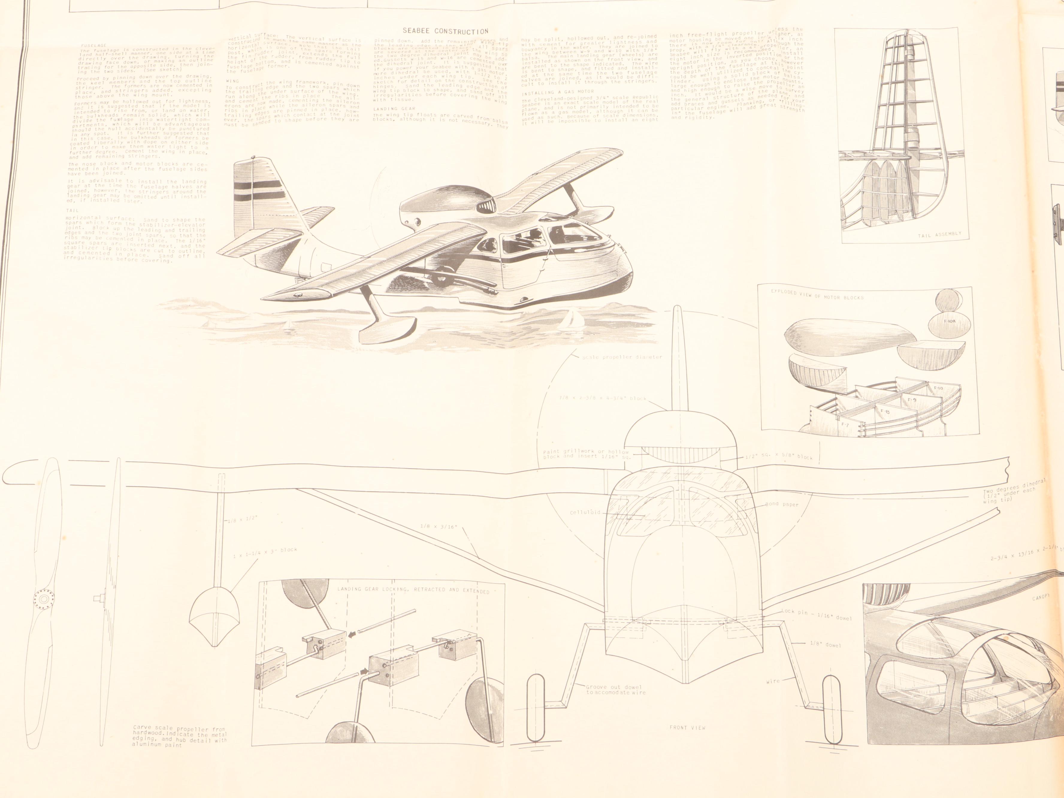 Cleveland "Republic Seabee" and "Lockheed F-80 Shooting Star" Model Kits