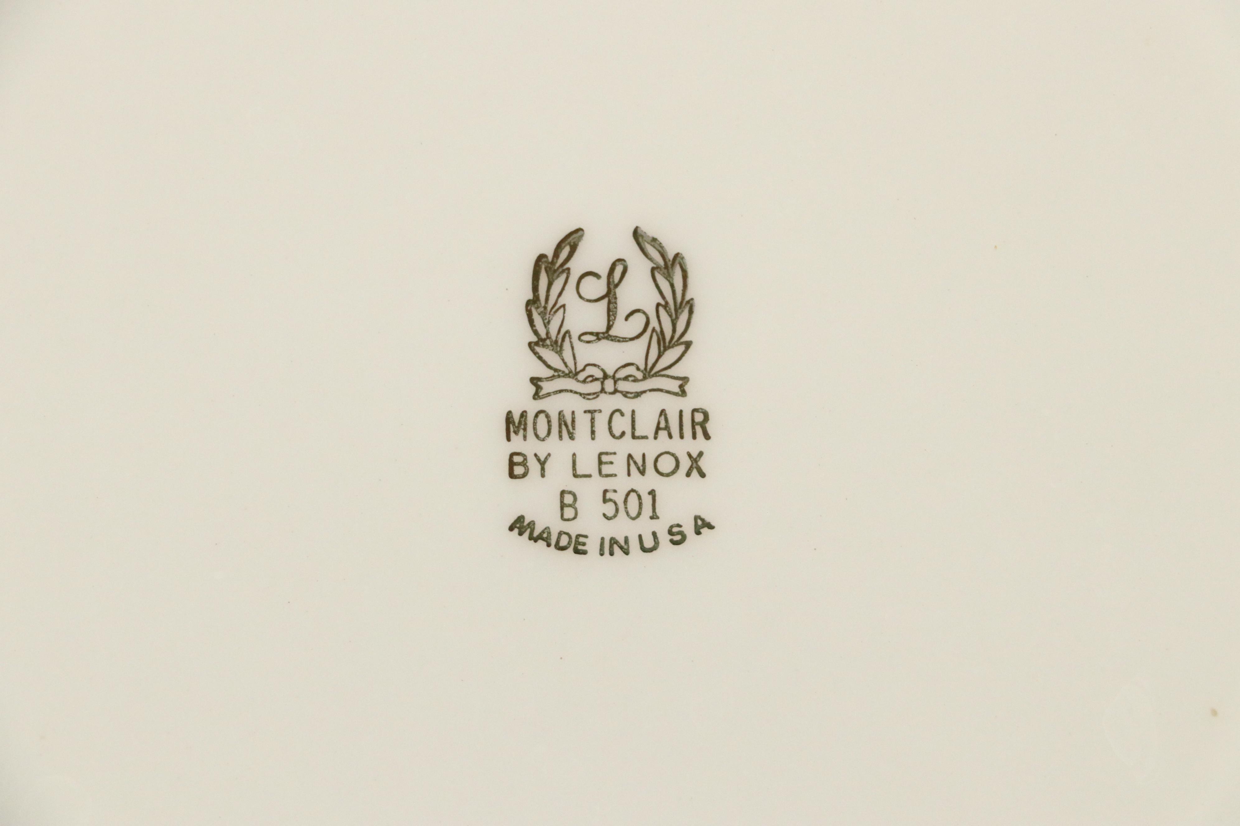 Lenox Porcelain "Montclair" Dinnerware and Serving Pieces, 1949–2004