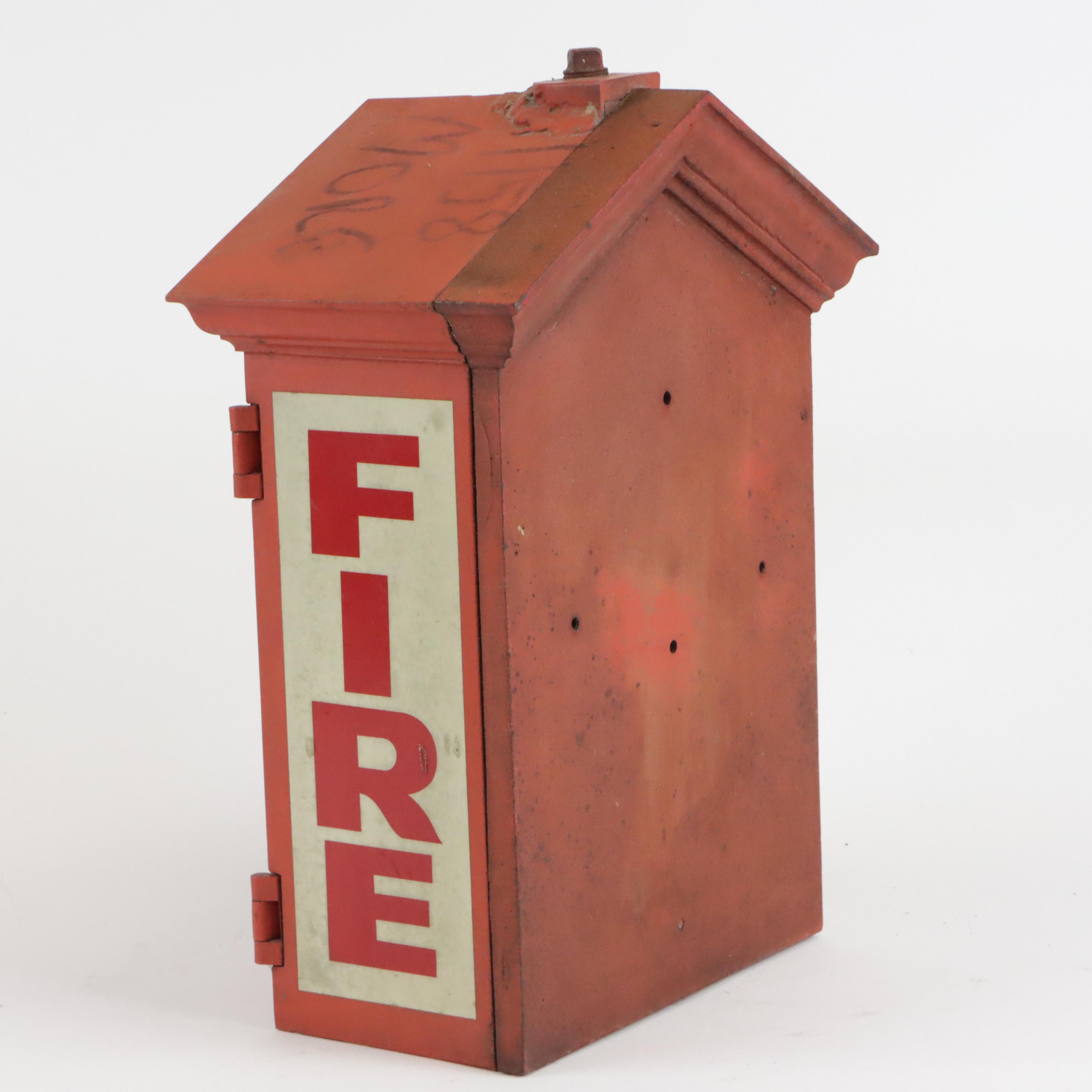 Early 20th Century Gamewell Co. "Herculite" Fire Alarm Station Box