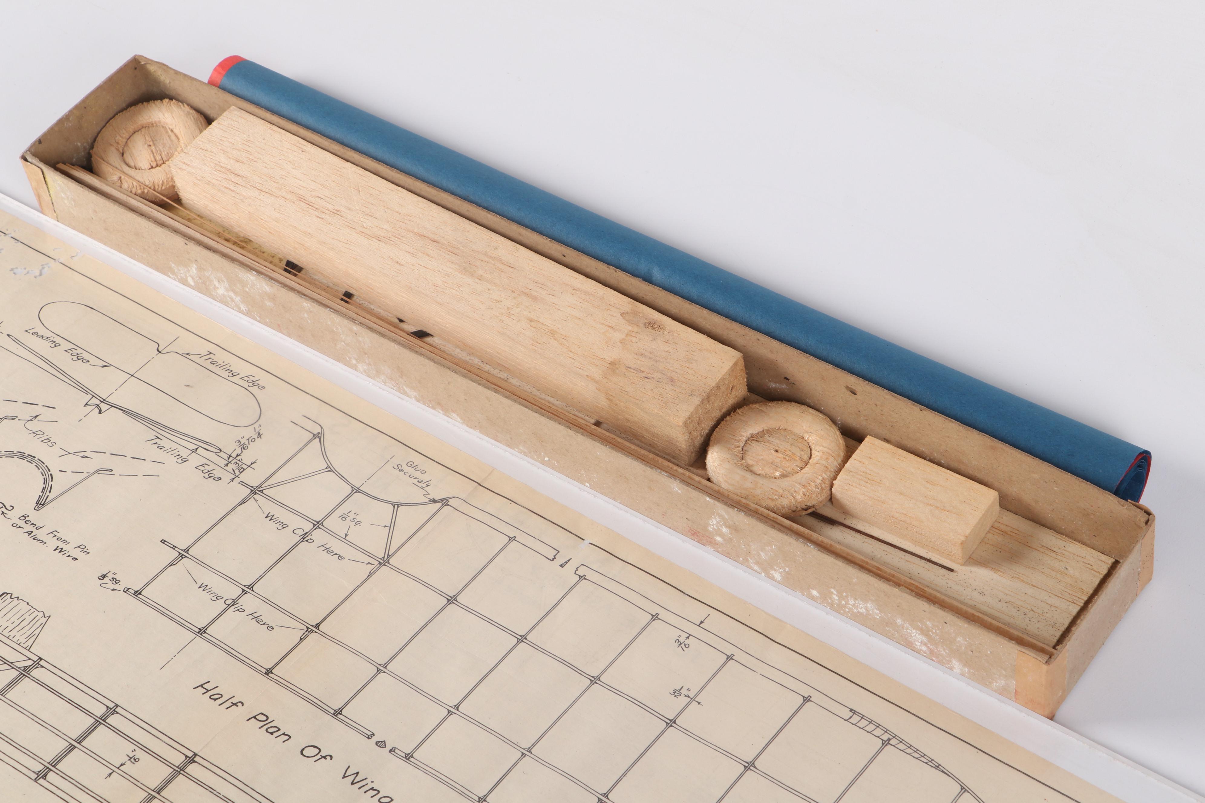 Skelly "Jimmie Allen Thunderbolt" Airplane Model Kits, Mid-20th Century