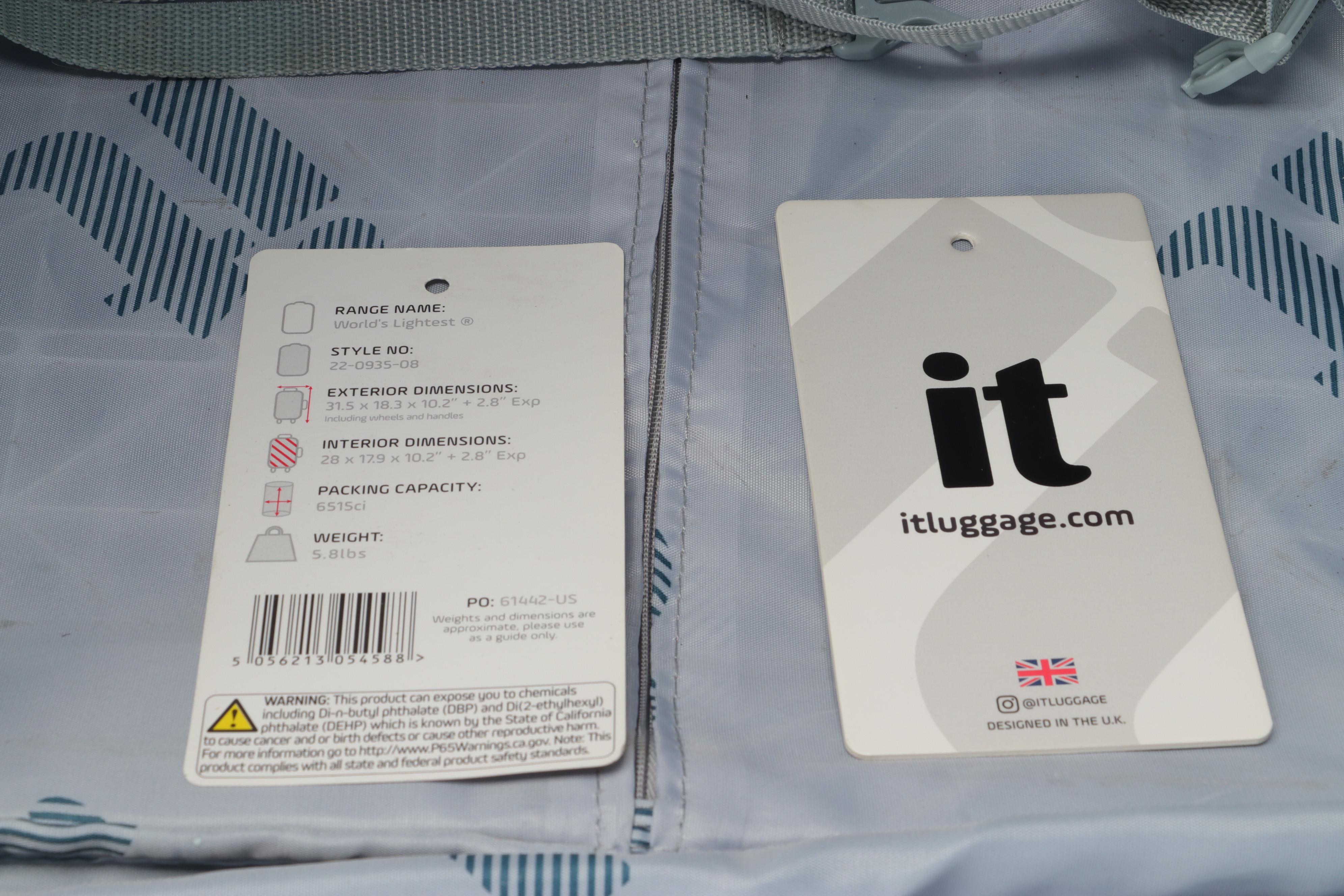 IT Luggage "The World's Lightest" Suitcase and 28" Carry On