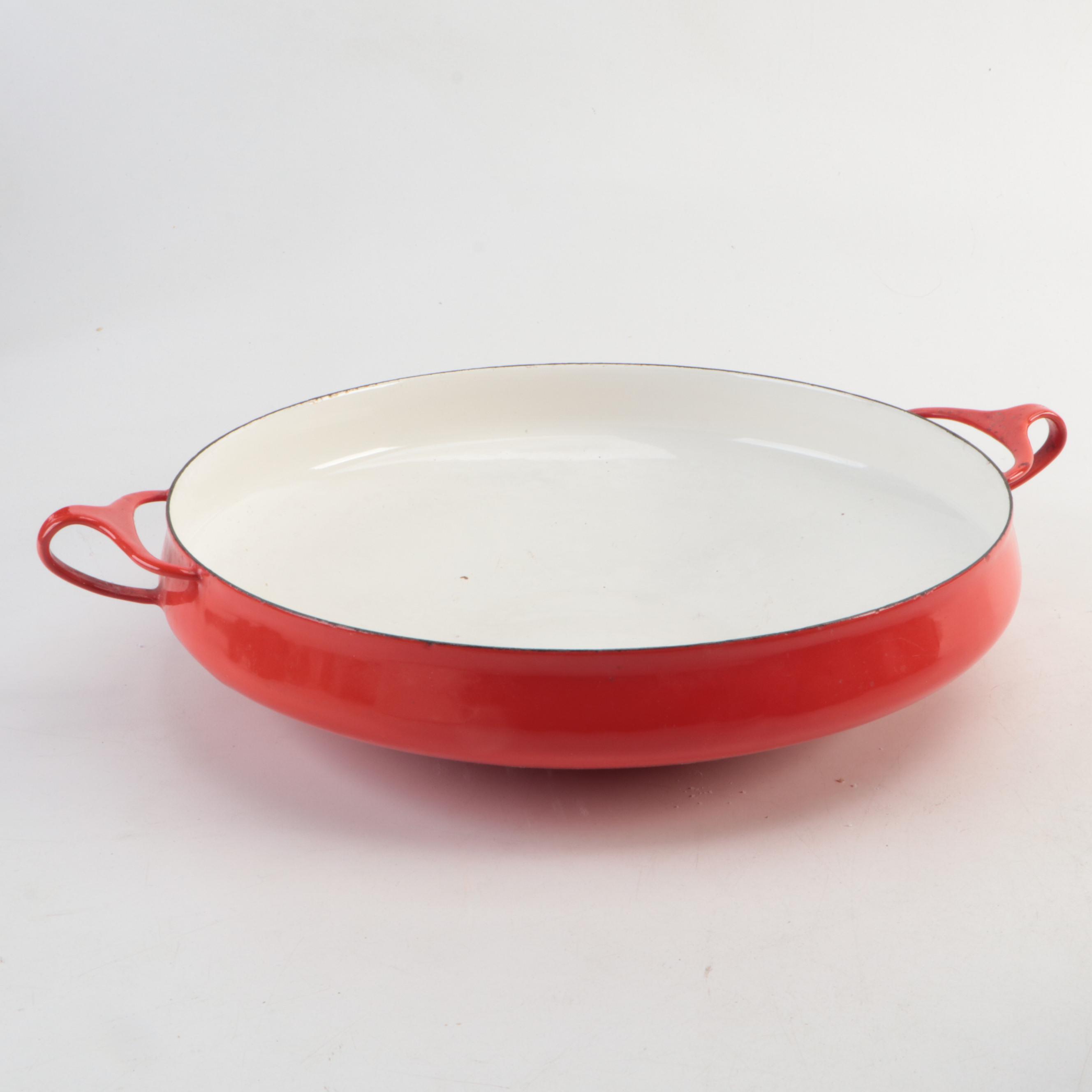 Dansk Danish Modern Cast Iron Enamel Købenstyle Casserole Dish and Pan