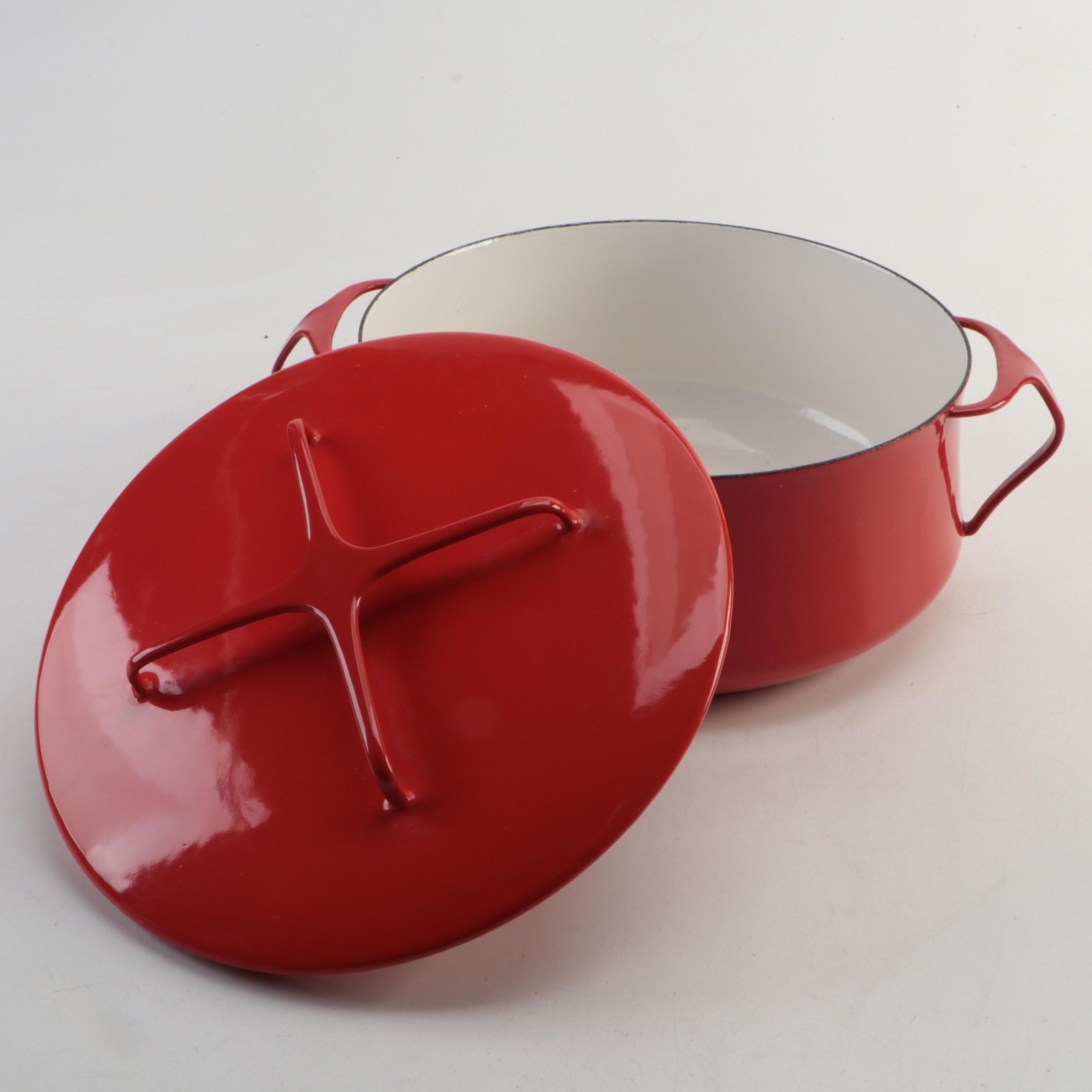 Dansk Danish Modern Cast Iron Enamel Købenstyle Casserole Dish and Pan