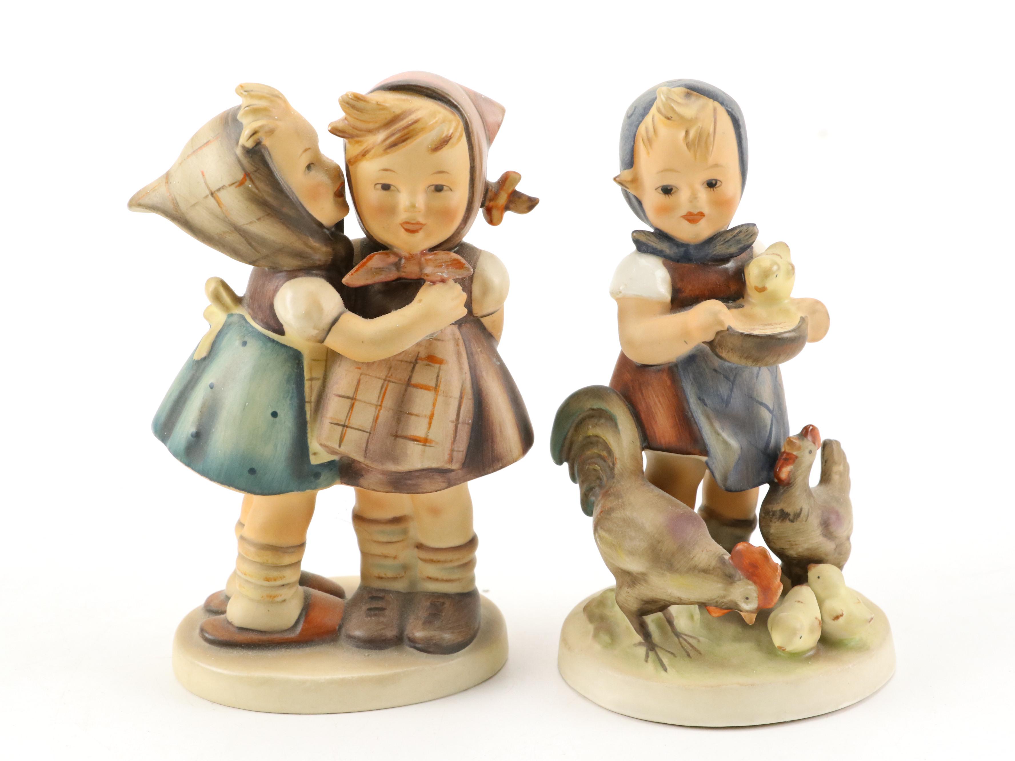 Goebel Full Bee "Meditation" with Other Hummel Figurines, Mid to Late 20th C.