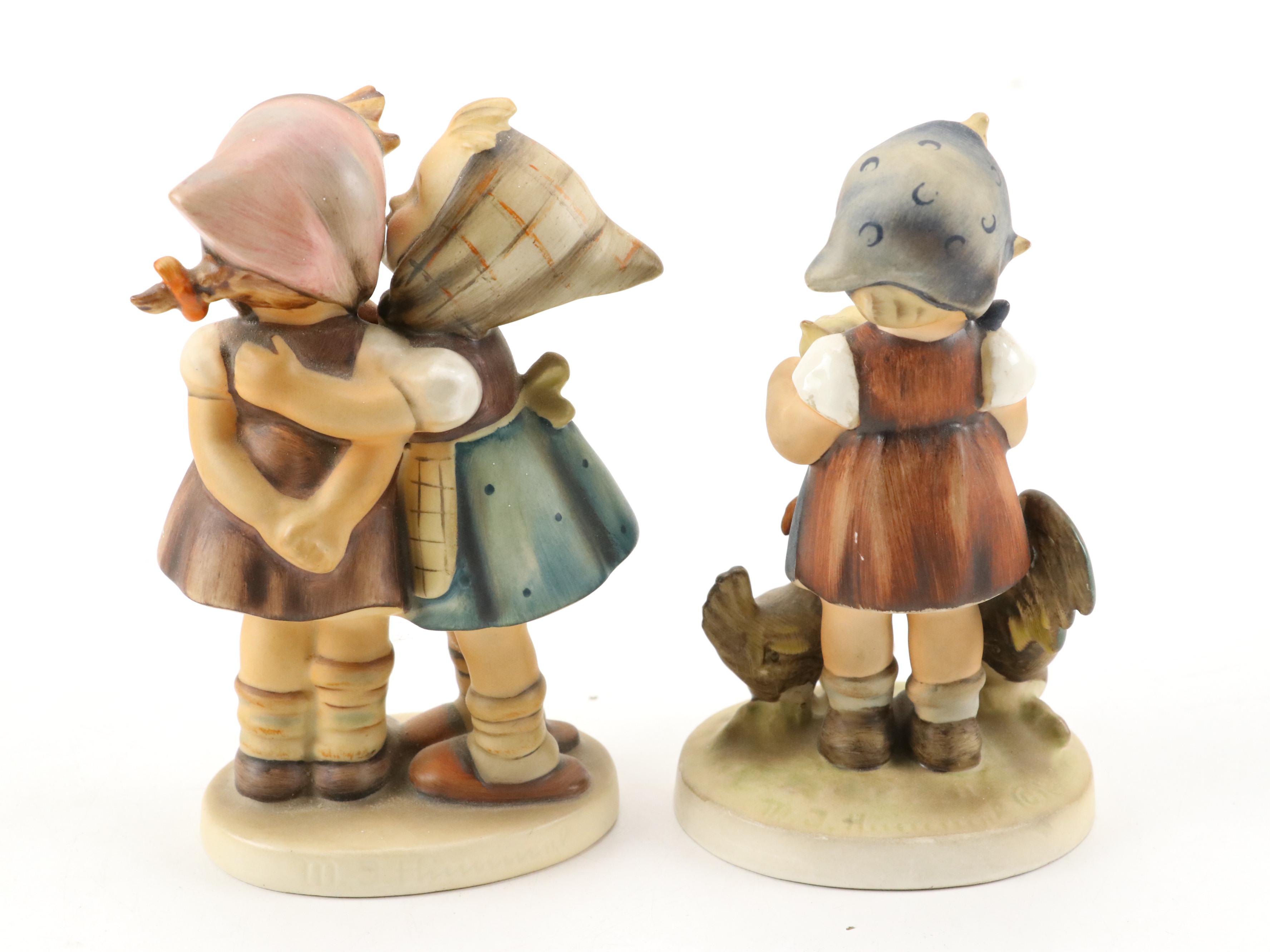 Goebel Full Bee "Meditation" with Other Hummel Figurines, Mid to Late 20th C.