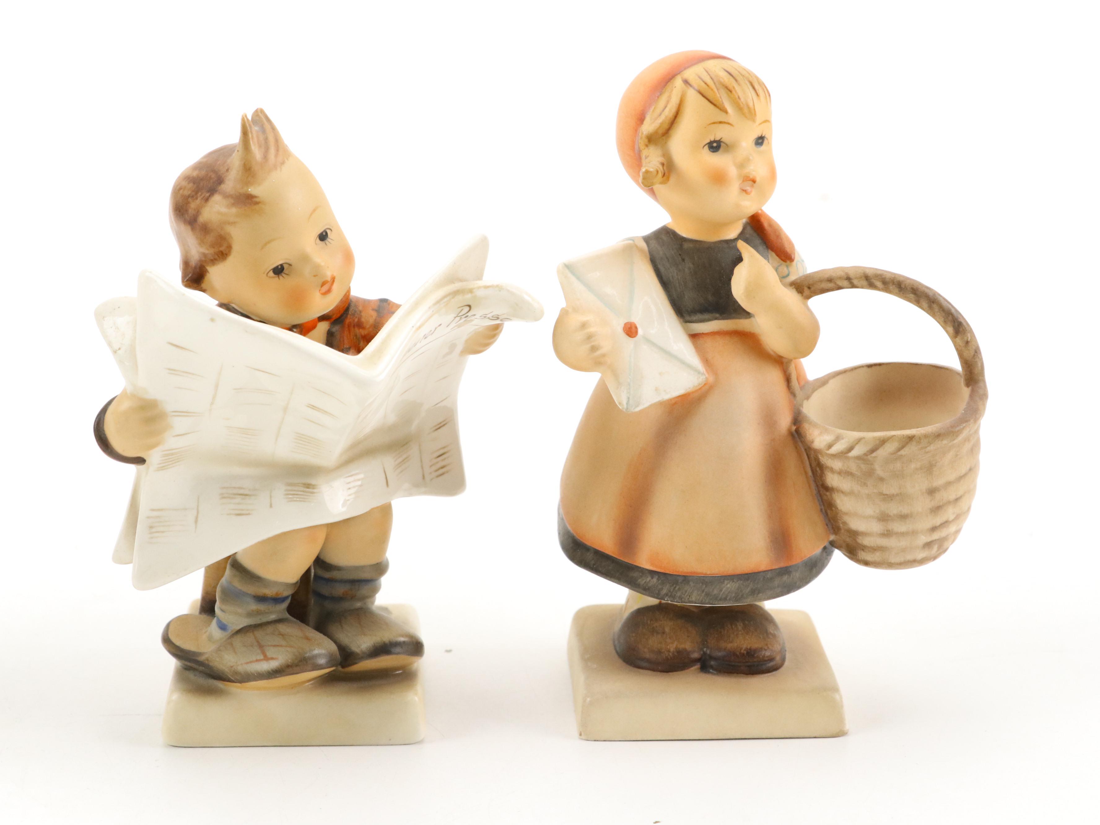 Goebel Full Bee "Meditation" with Other Hummel Figurines, Mid to Late 20th C.