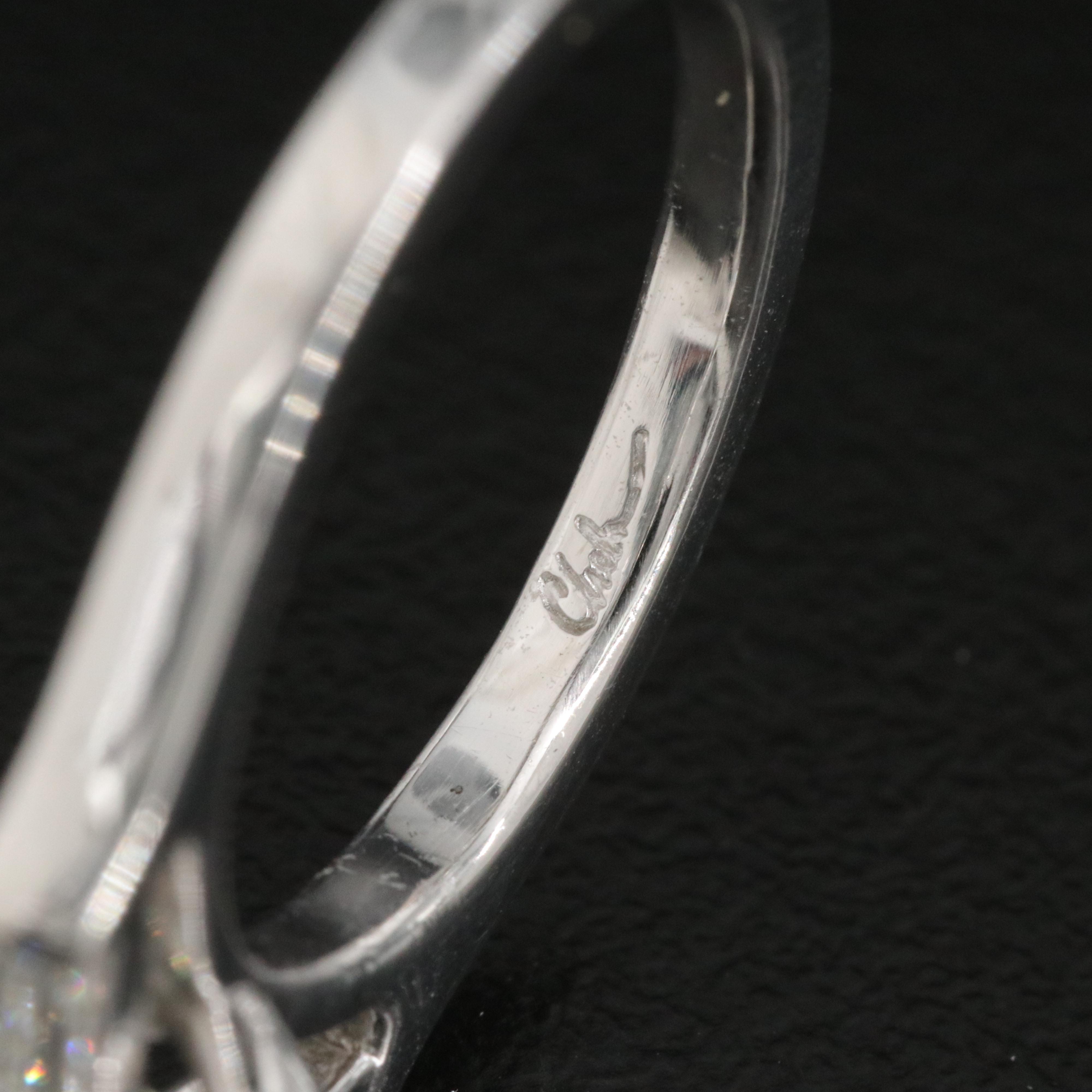 Platinum 3.36 CTW Diamond Ring with GIA Report