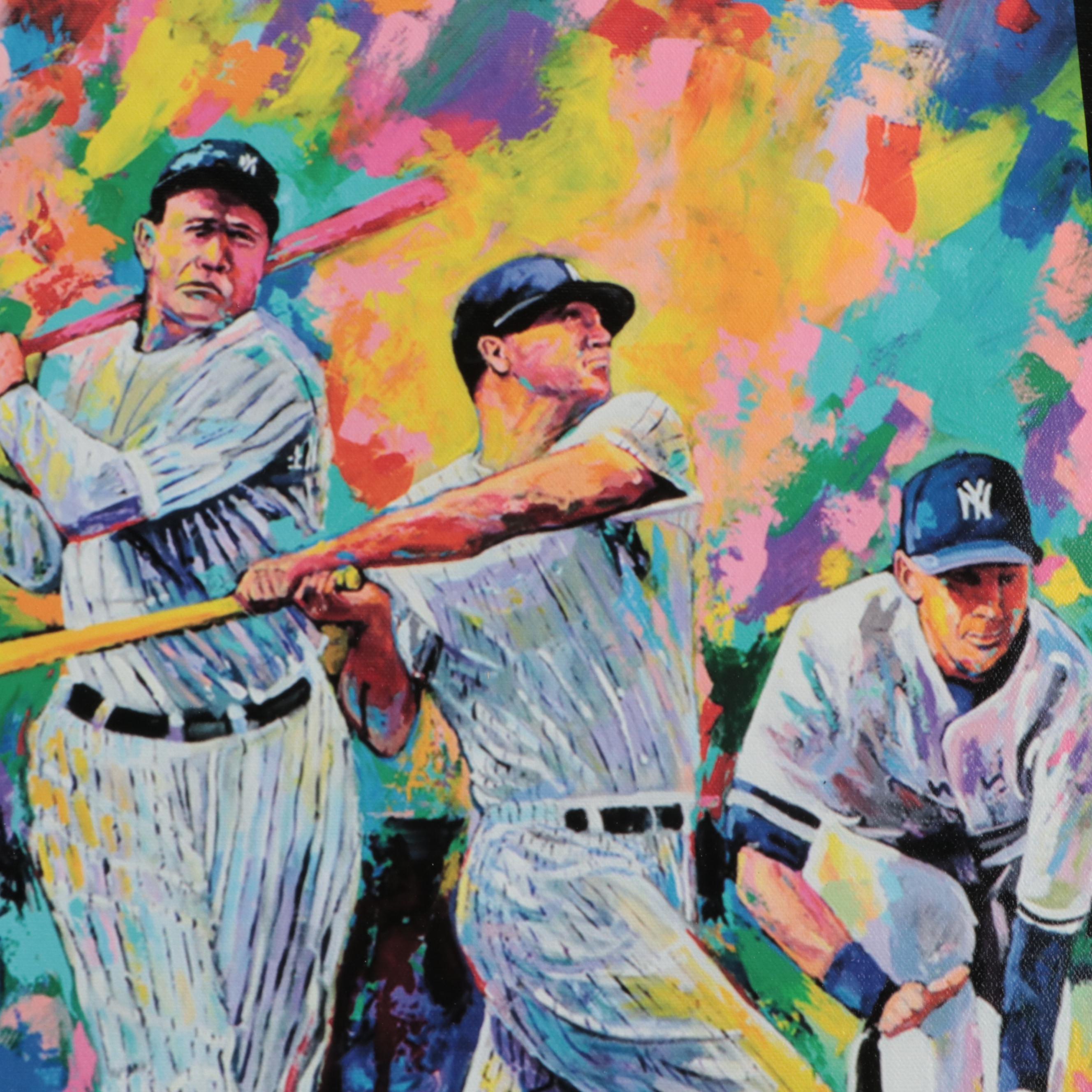 Whitey Ford Signed New York Yankees Plate and Winford Galmon Signed Print, More