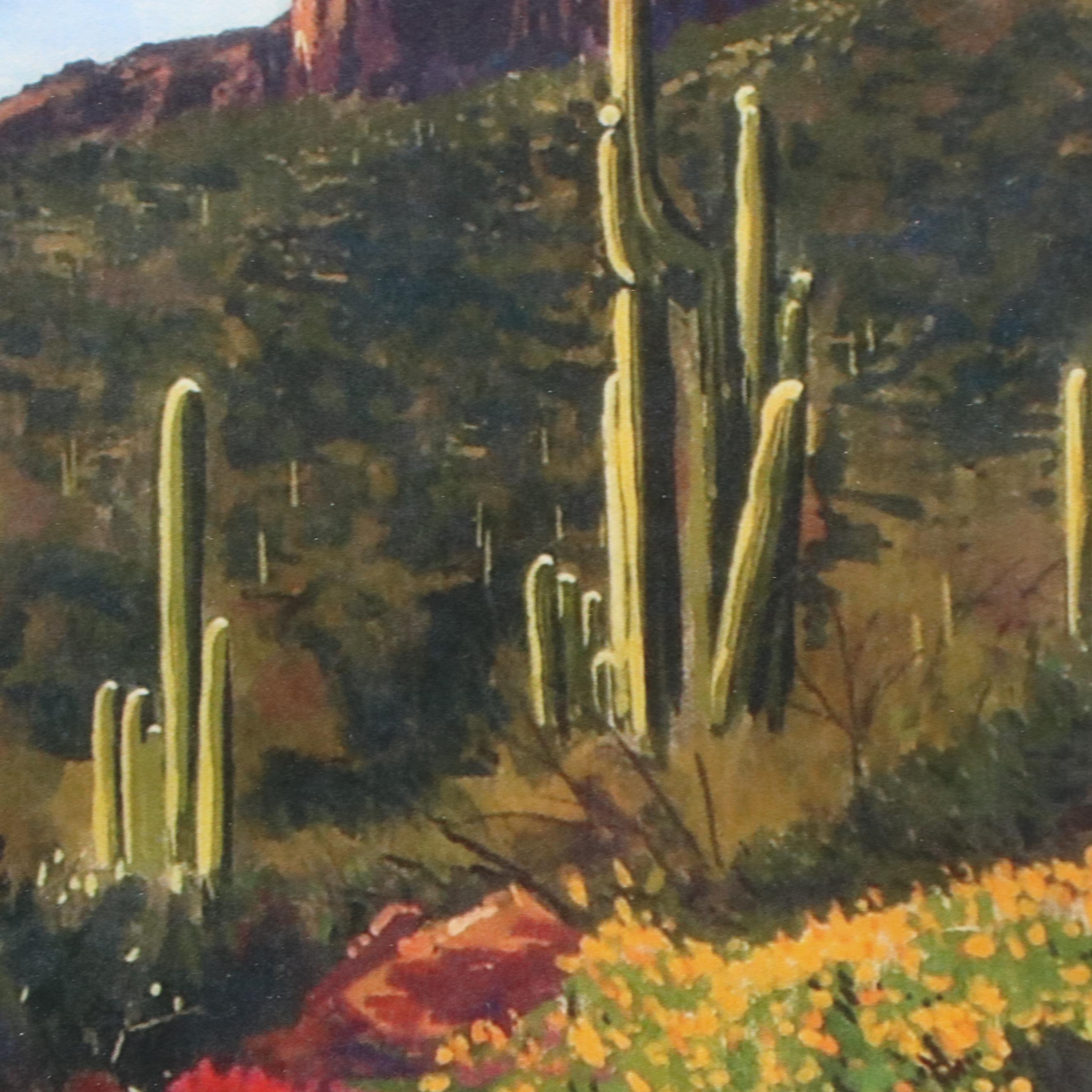 Michael Stoyanov Offset Lithograph "Arizona Spring"
