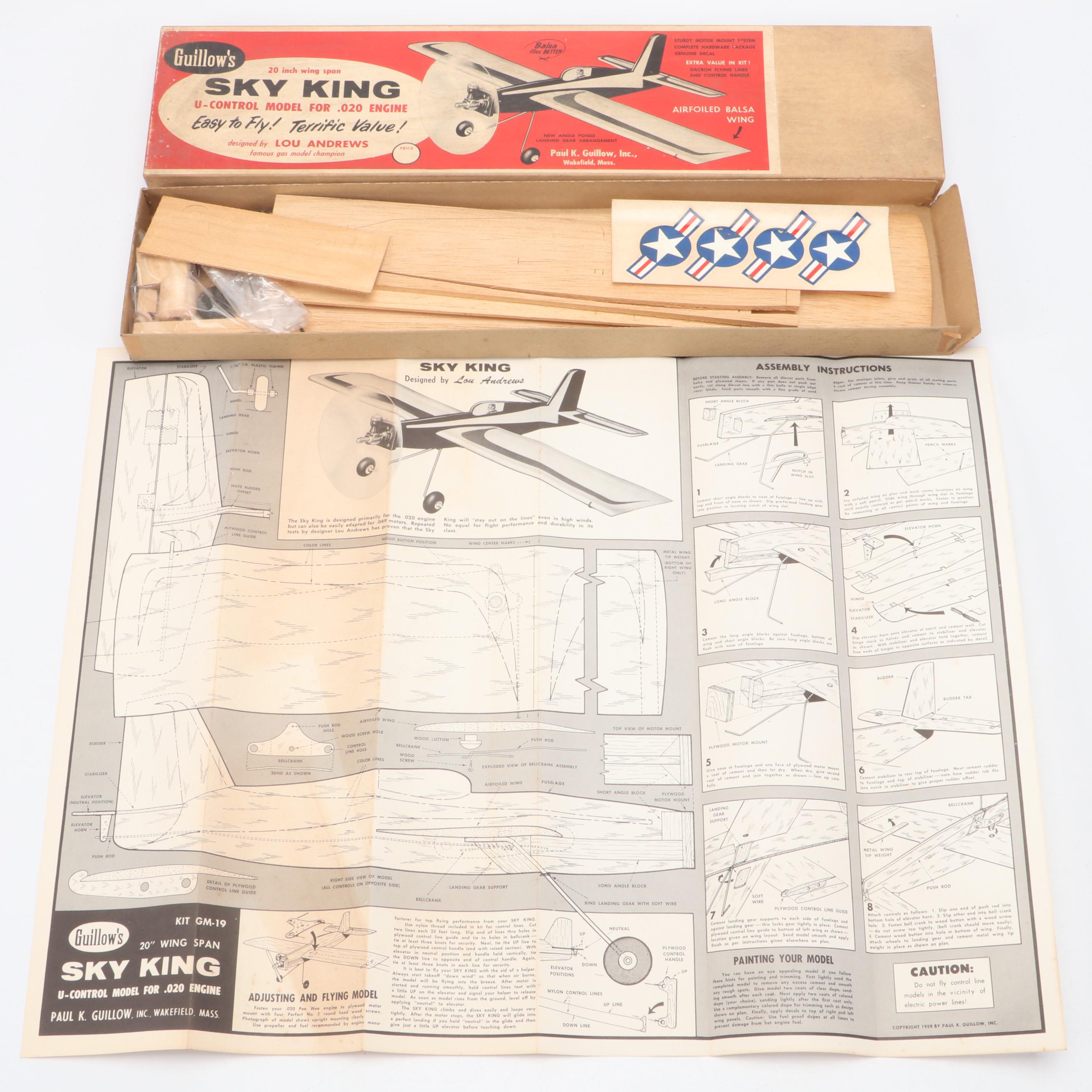Comet "Little Schmoe," Guillow "Sky King" and More Airplane Model Kits