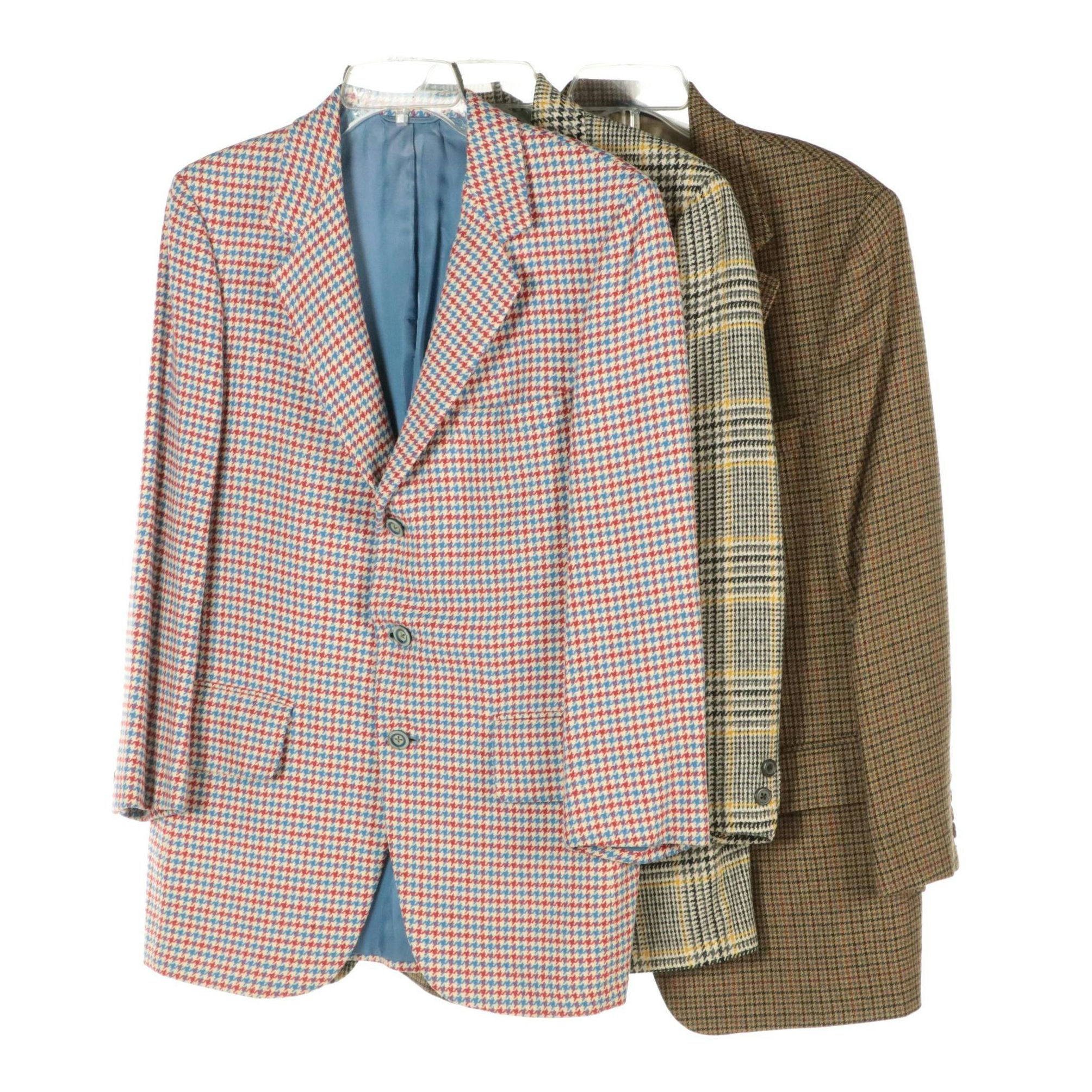J. Press Plaid Cashmere Blazer, Brooks Brothers and Abercrombie & Fitch Blazers