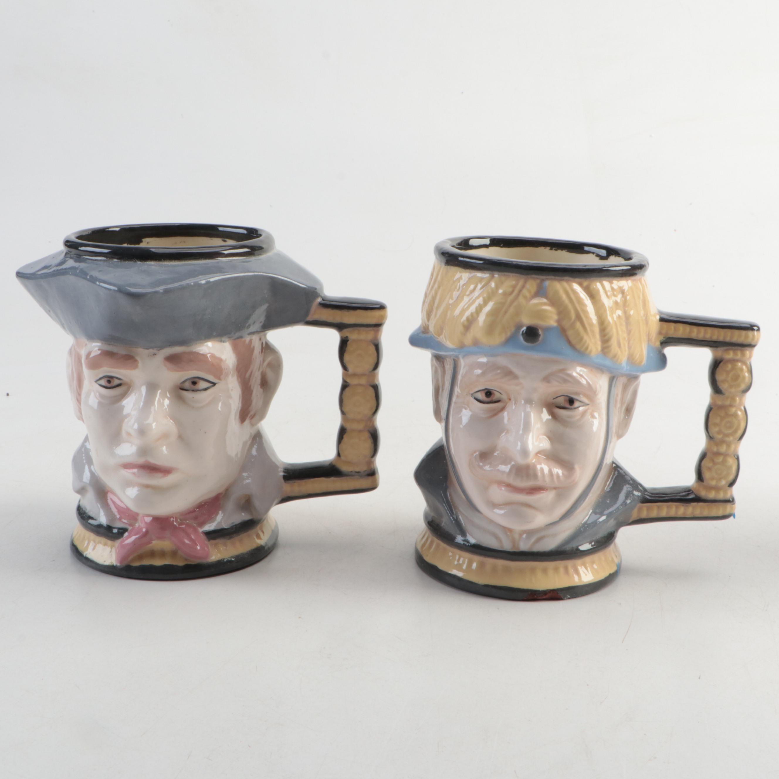 Toby Jug Style Ceramic Mugs, 1997