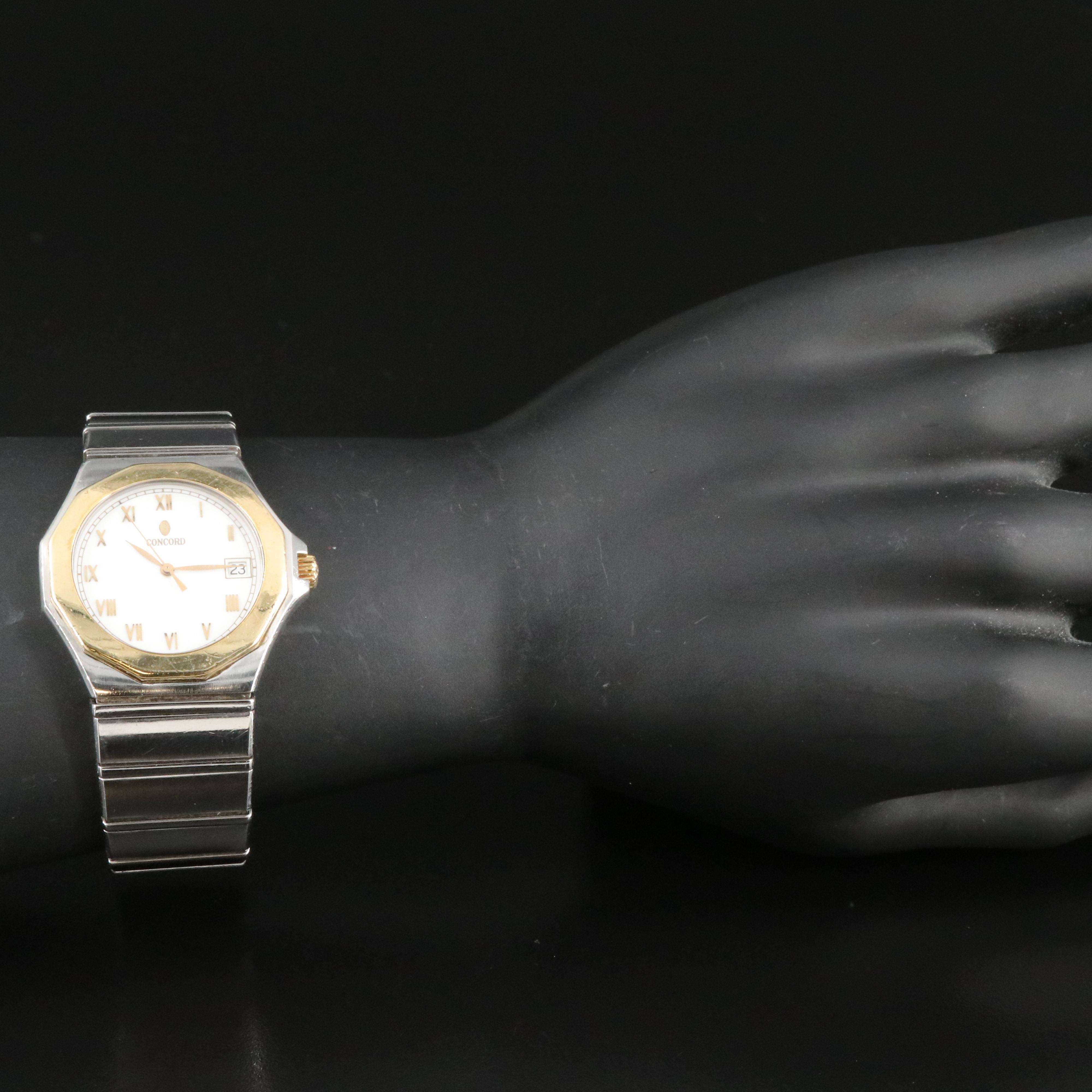 18K and Stainless Steel Concord SG 500 Mariner Date watch