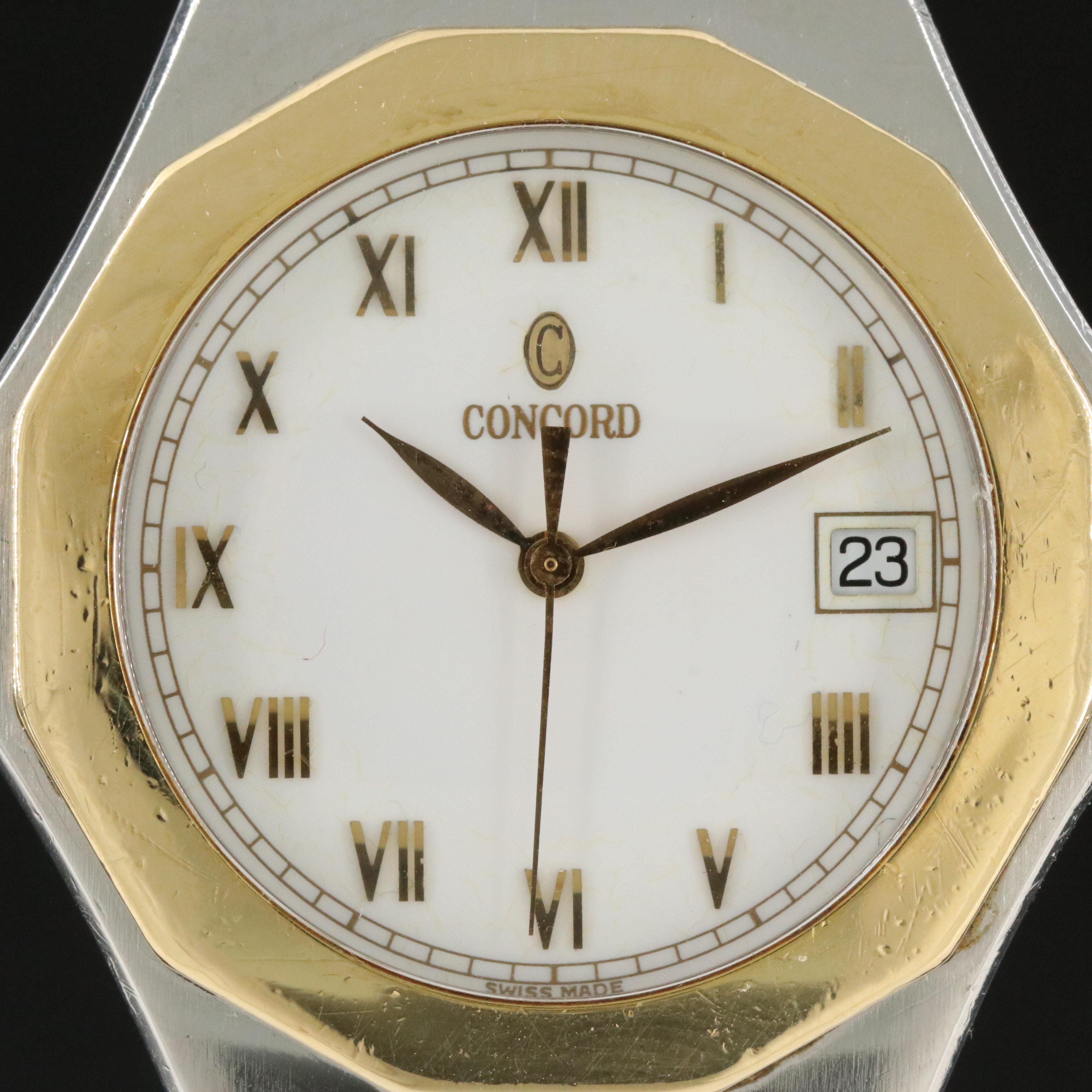 18K and Stainless Steel Concord SG 500 Mariner Date watch