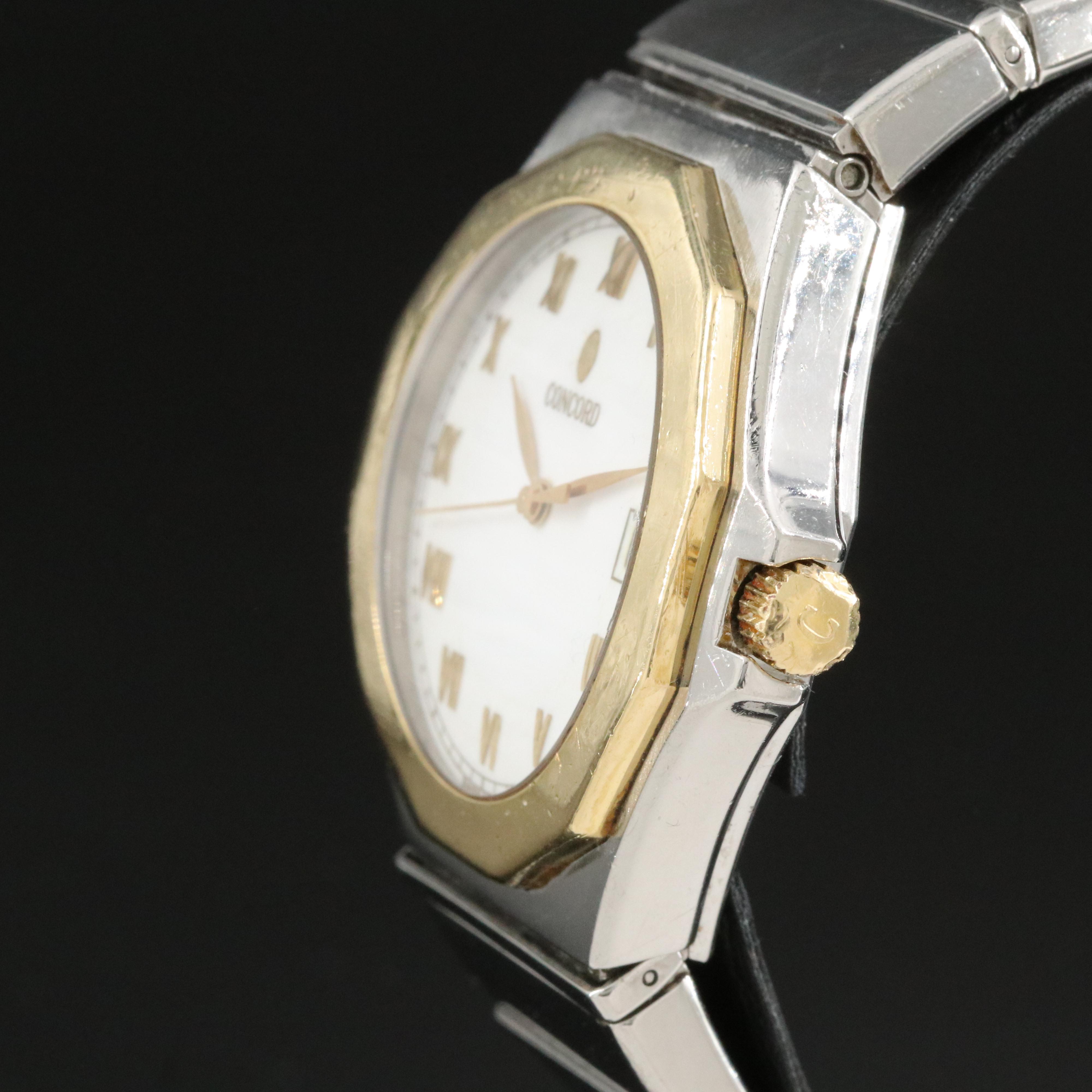 18K and Stainless Steel Concord SG 500 Mariner Date watch