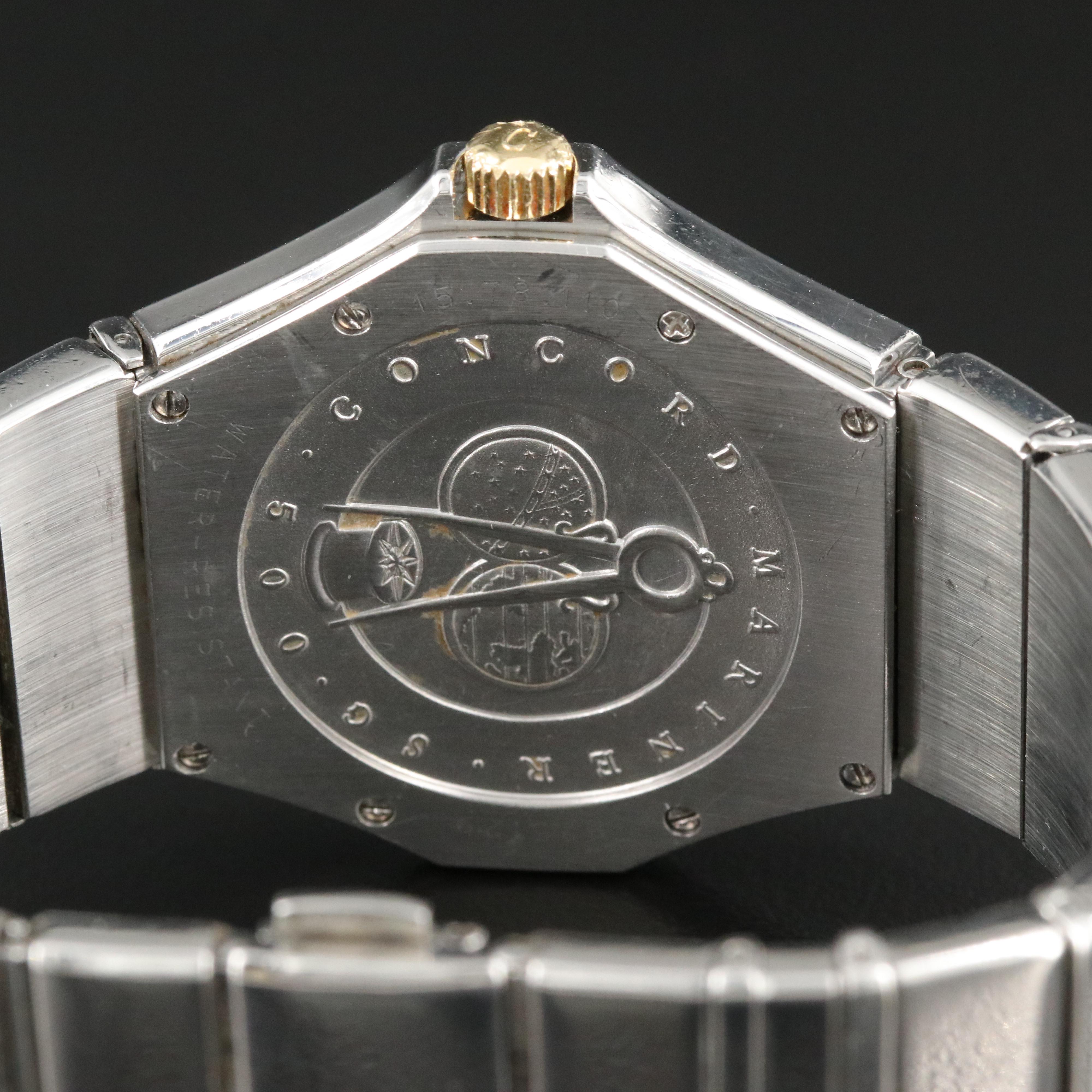 18K and Stainless Steel Concord SG 500 Mariner Date watch