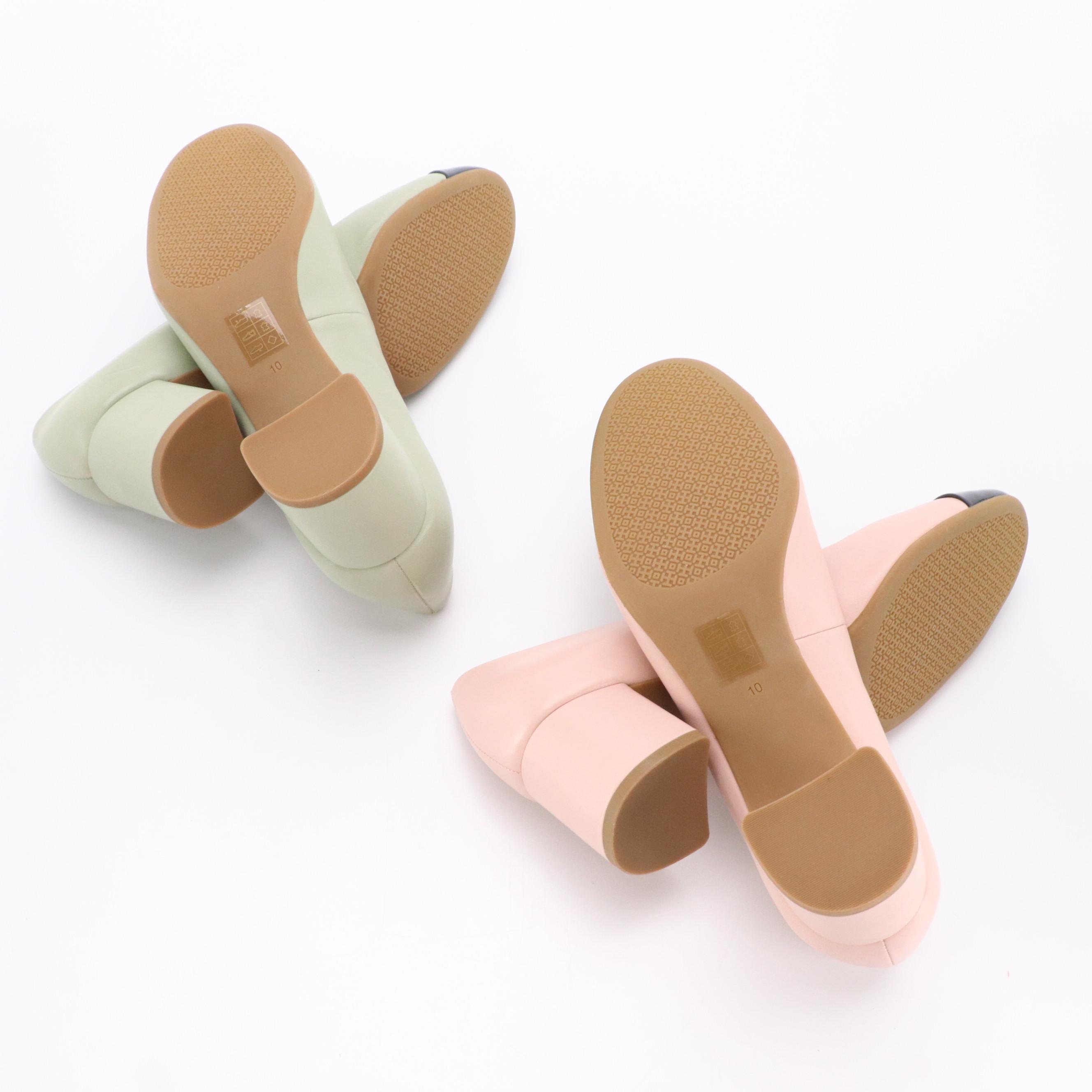 Tory Burch Cap-Toe Chelsea Pumps in Pink and Green Leather