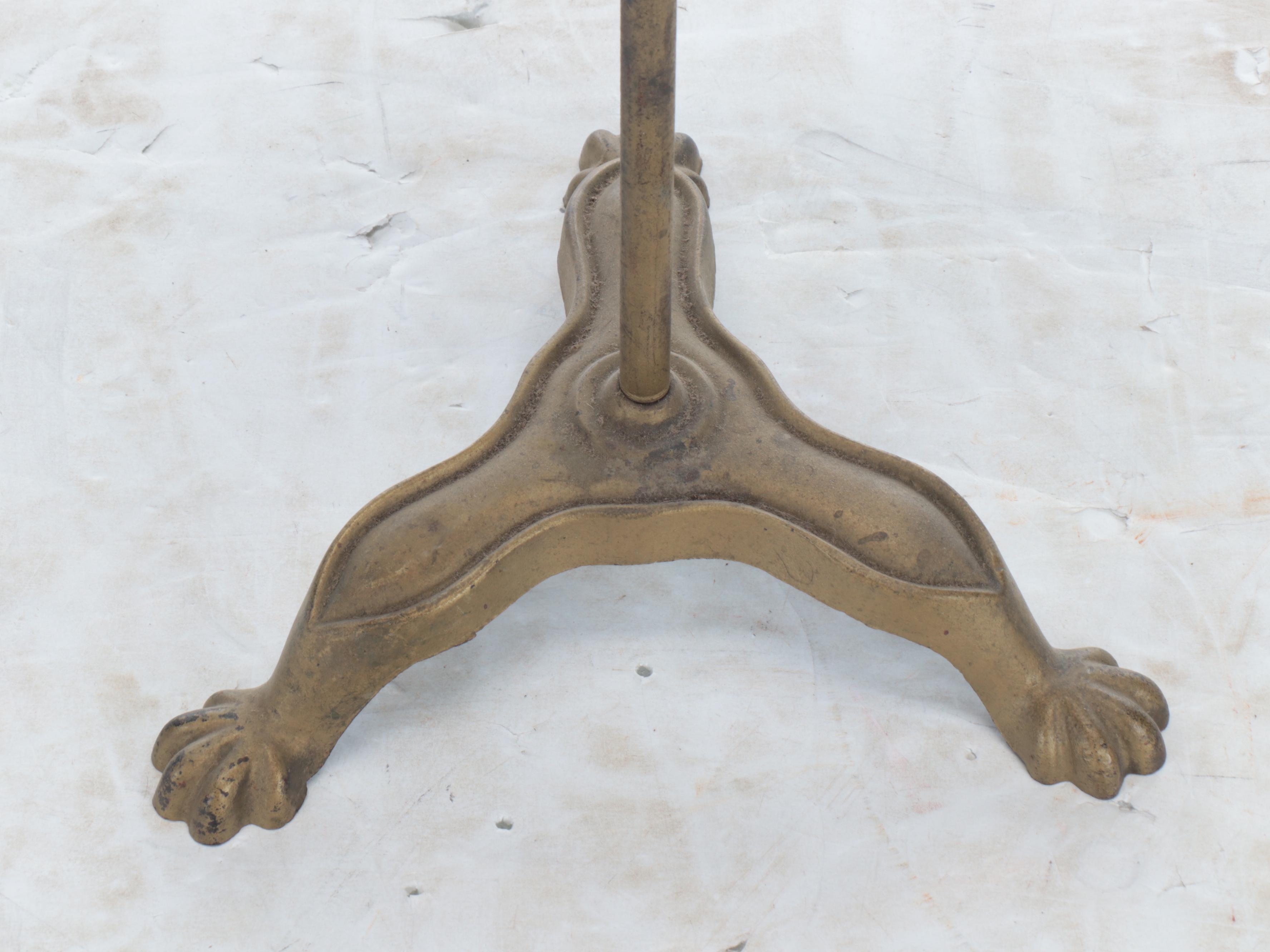 Mahogany and Cast Metal Claw Foot Sheet Music Stand